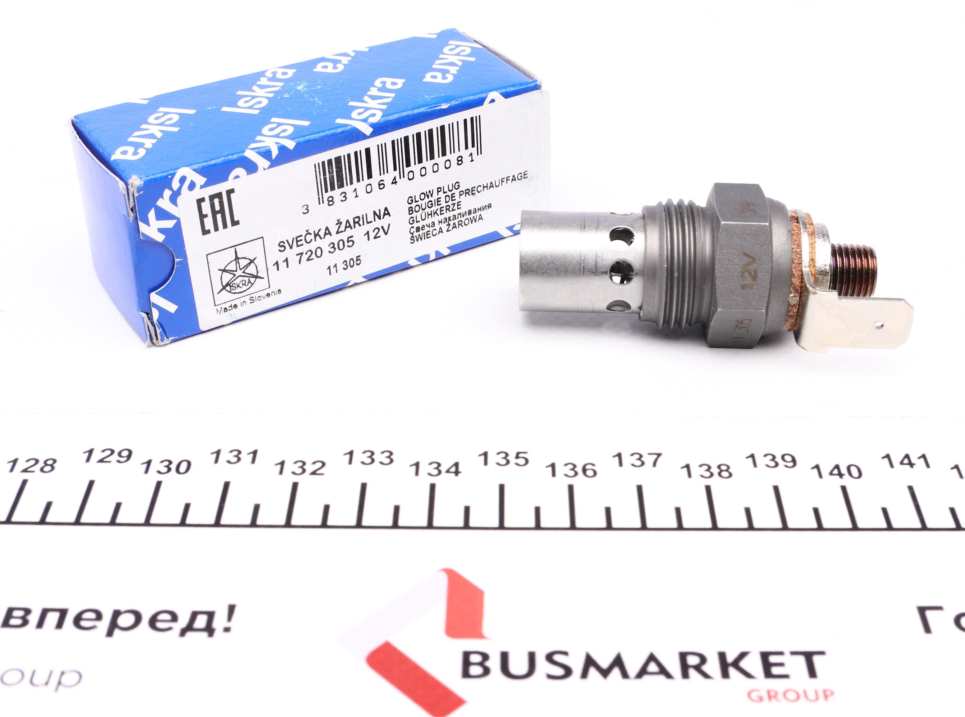 Свічка розжарювання Ford Transit 2.5D/TD 94-00 (12V) (M22x1.75)