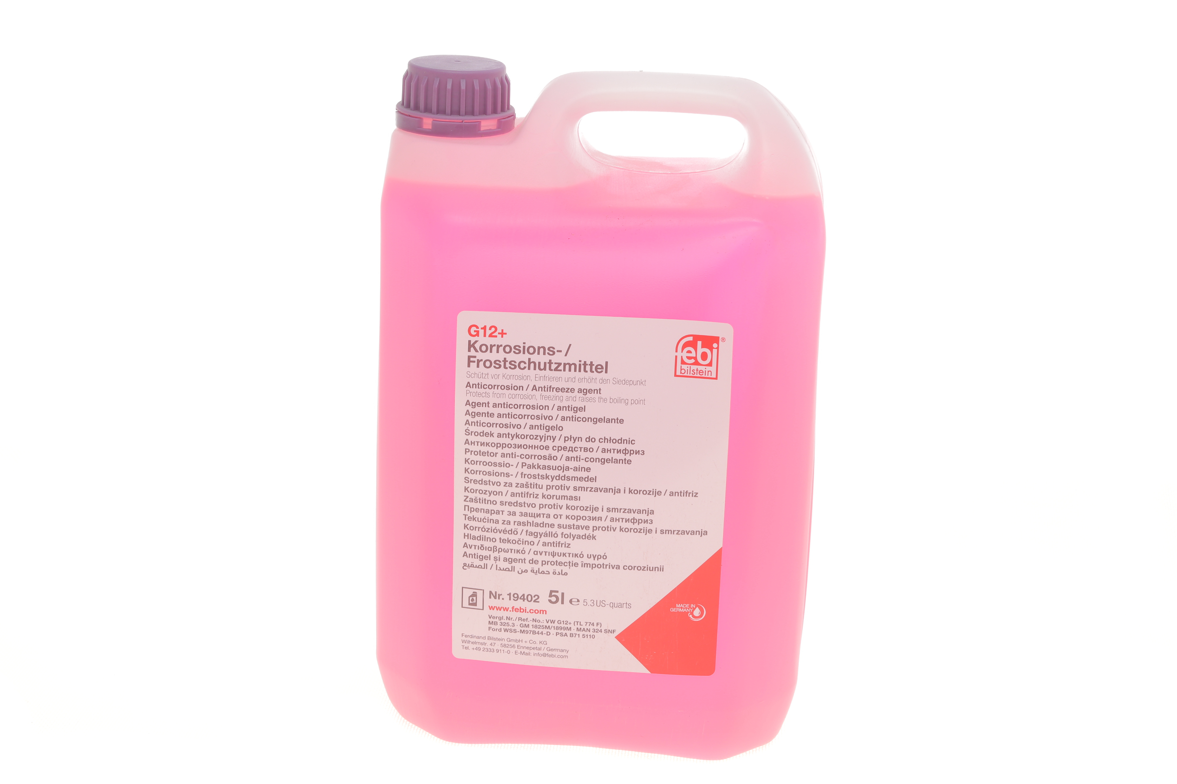 Антифриз (фіолетовий) G12 Plus (5L) (MB325.3) (Концентрат)
