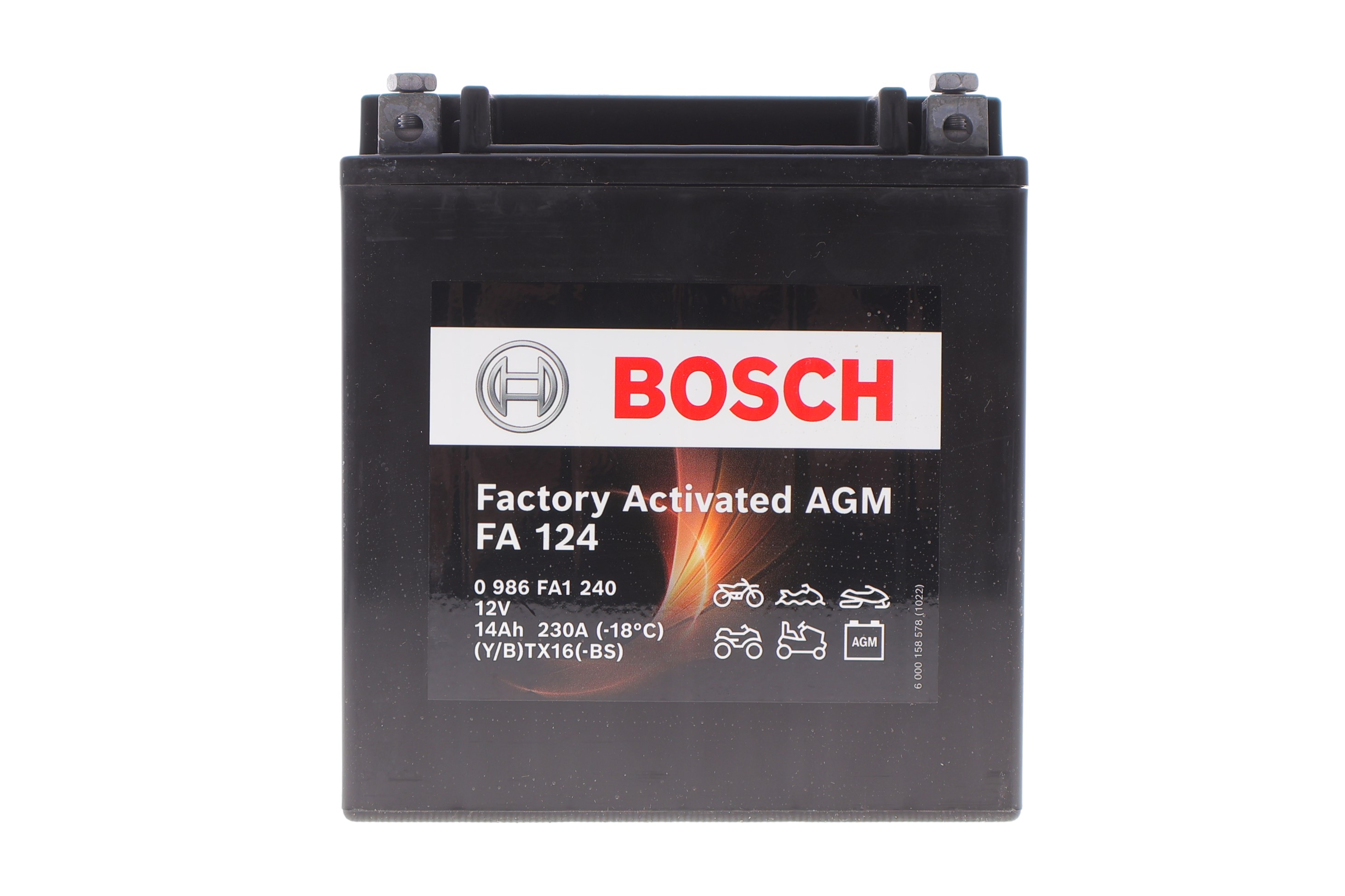 Акумуляторна батарея 14Ah/230A (150x87x161/+L/B0) (AGM) Factory Activated AGM дата виробництва 2023 рік