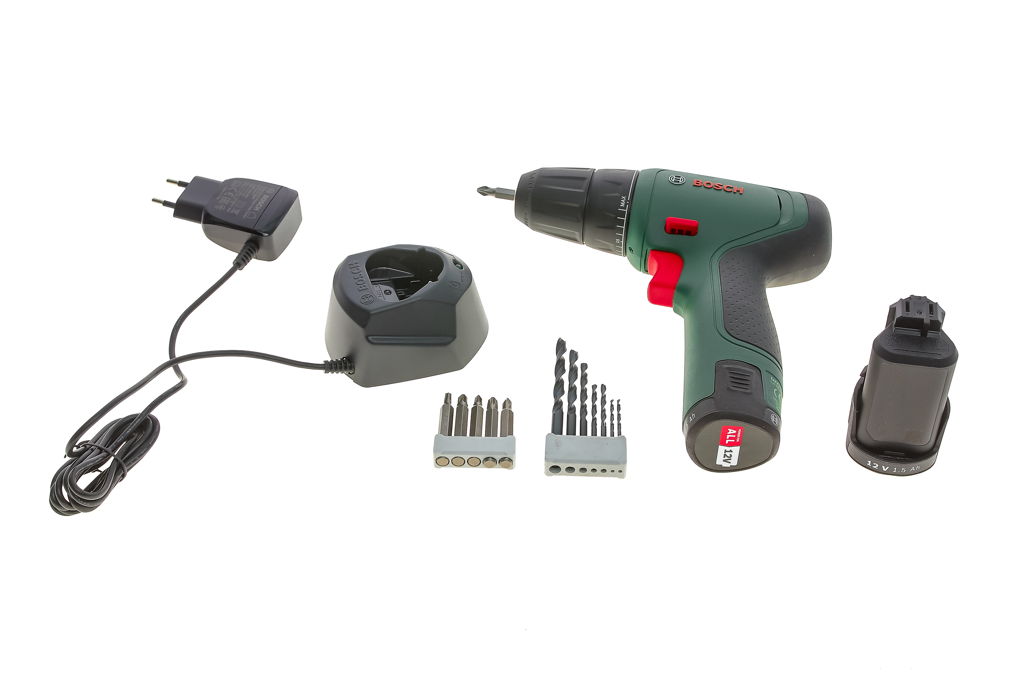 Шуруповерт акумуляторний EasyDrill 1200 (12V) з комплектом біт та свердел