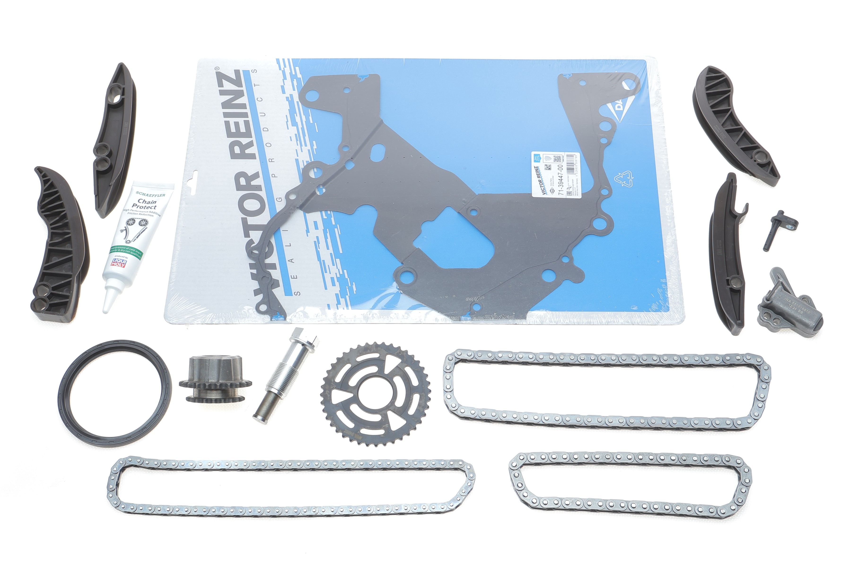 Комплект ланцюга ГРМ BMW 3 (E93/F30)/X3 (F25)/X5 (F15) 06-18 (z=86/70) (N47/B47), (ланцюг INA)