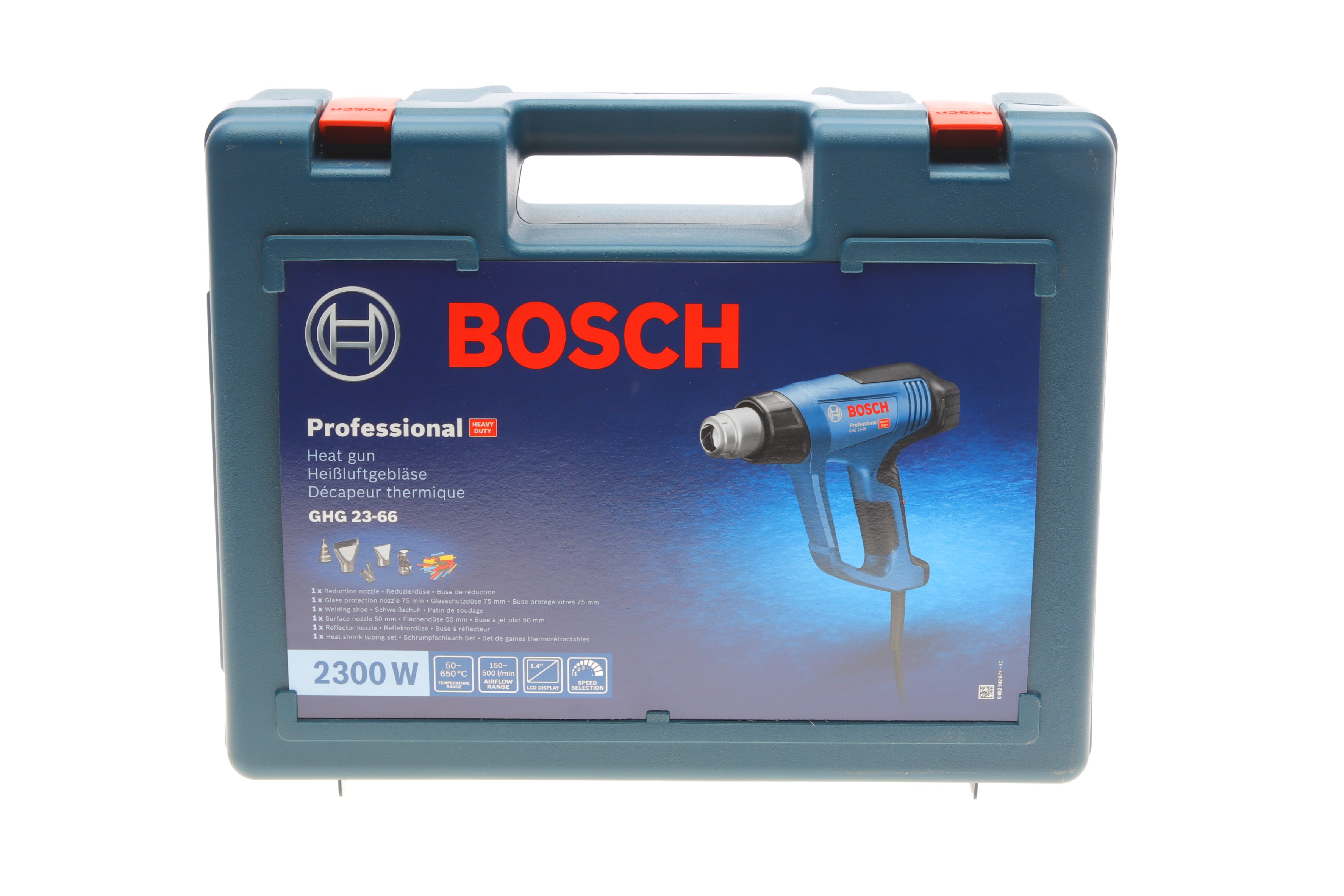 Фен промисловий GHG 23-66 (з цифровим регулюванням t°) (2300W/50 – 650 °C) знято з постачання