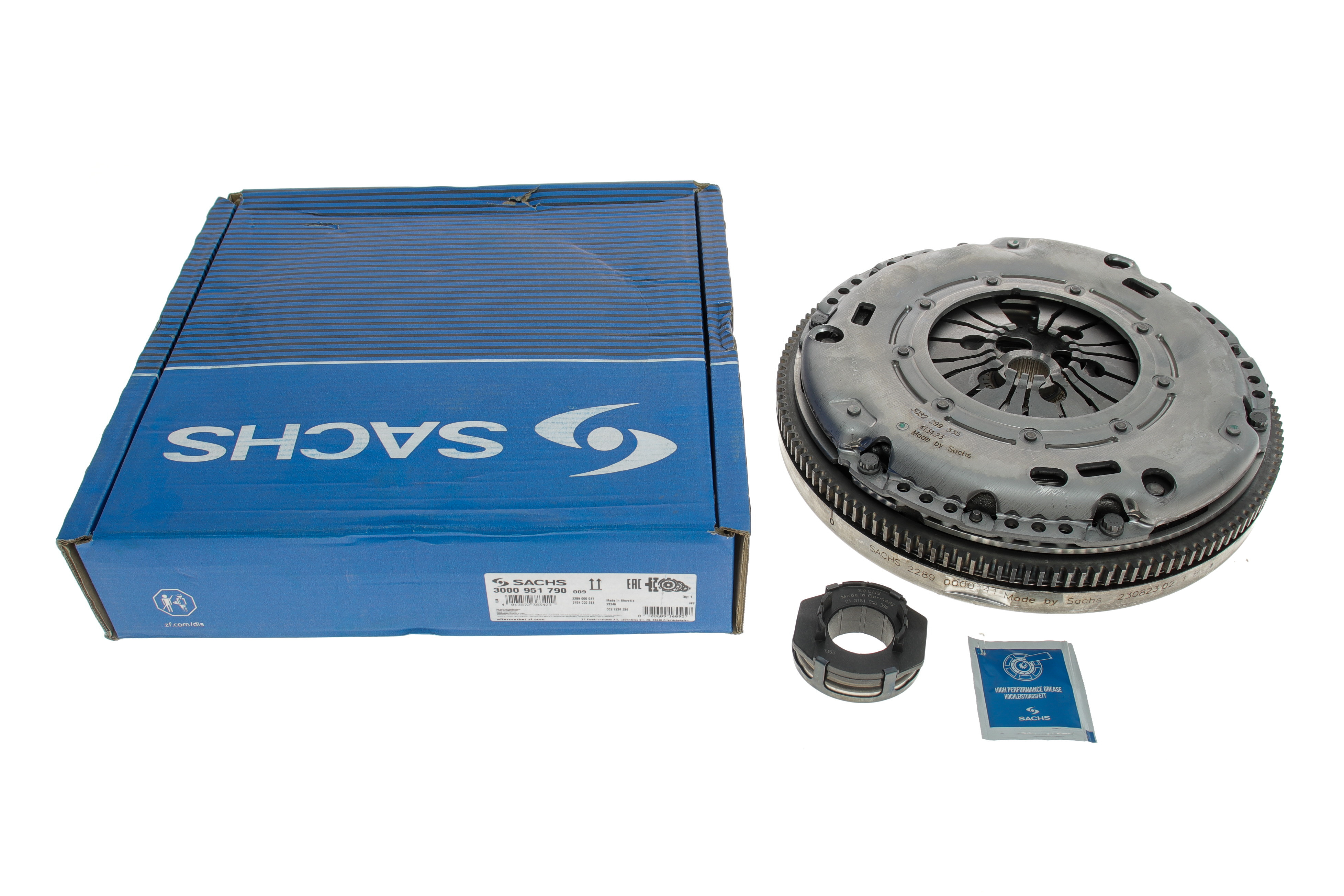 Демпфер + комплект зчеплення +вижимний VW Golf/Passat 1.9 TDI 95-06, AFN,ALE,AHU,AGU,AGR,AXR,ATD