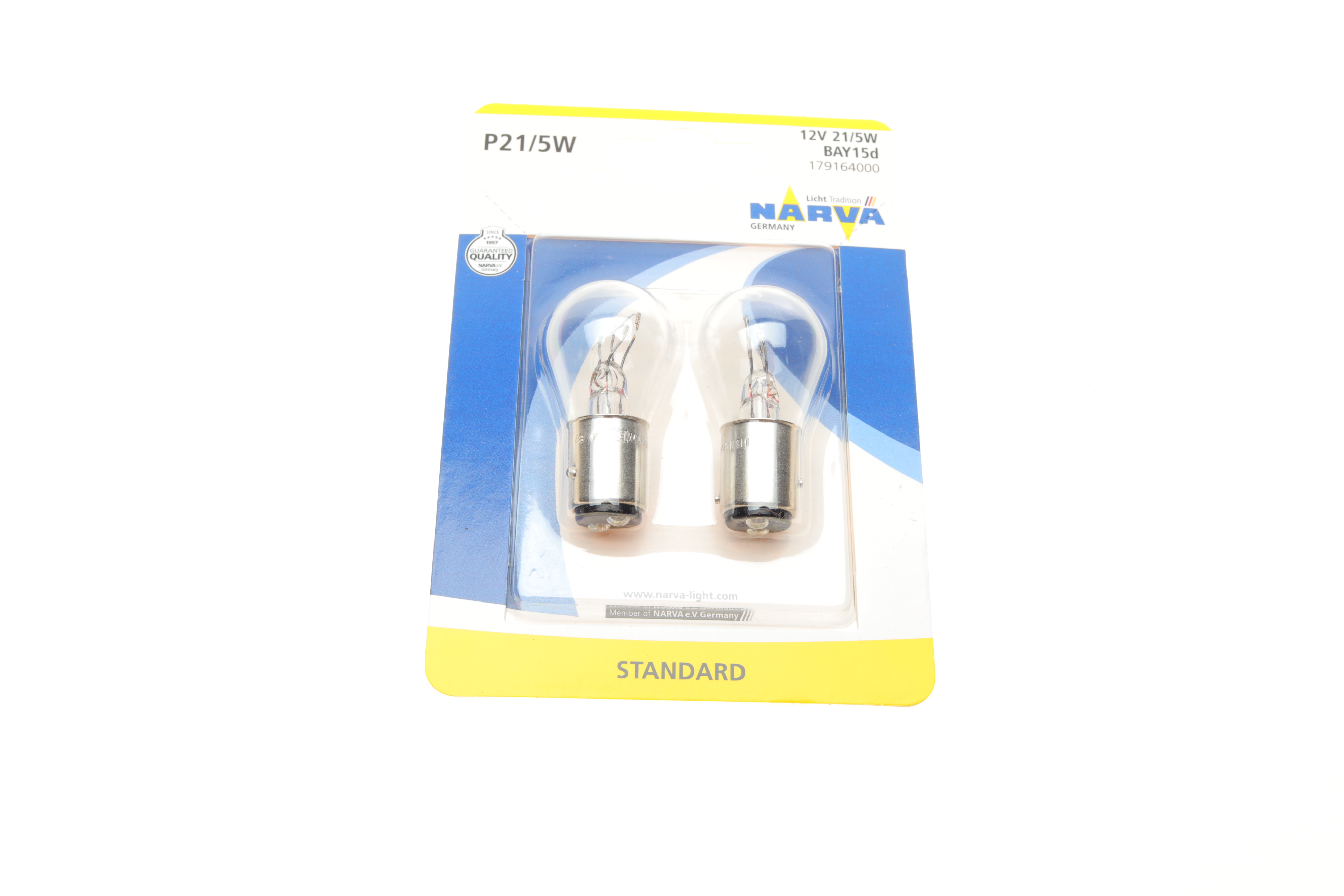 Автолампа P21/5W 12V 21/5W BAY15d Standard (блістер/к-кт 2 шт.)