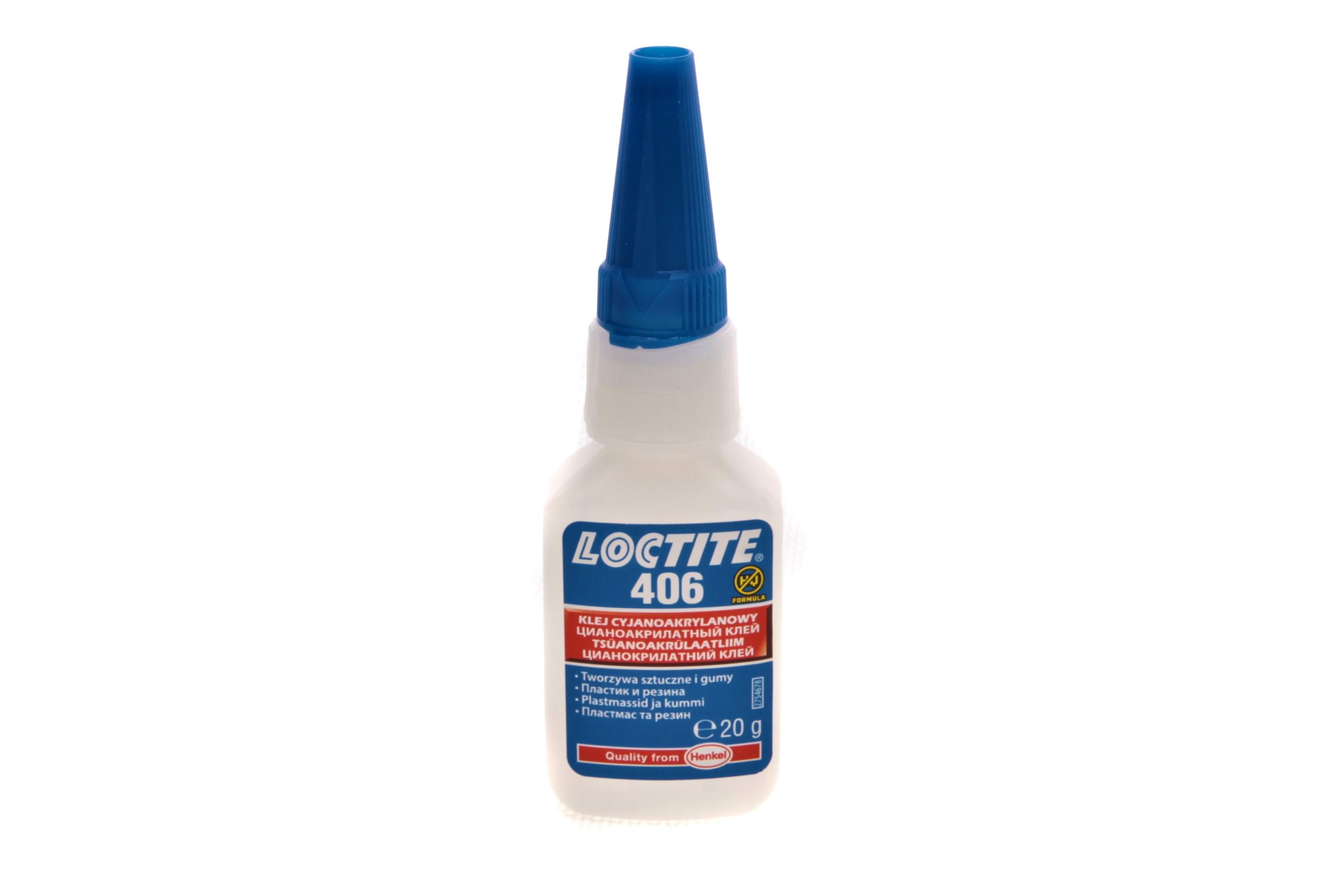 LOCTITE 406, 20g Суперклей для резини (-40 до +120°С) висока швидкість склеювання