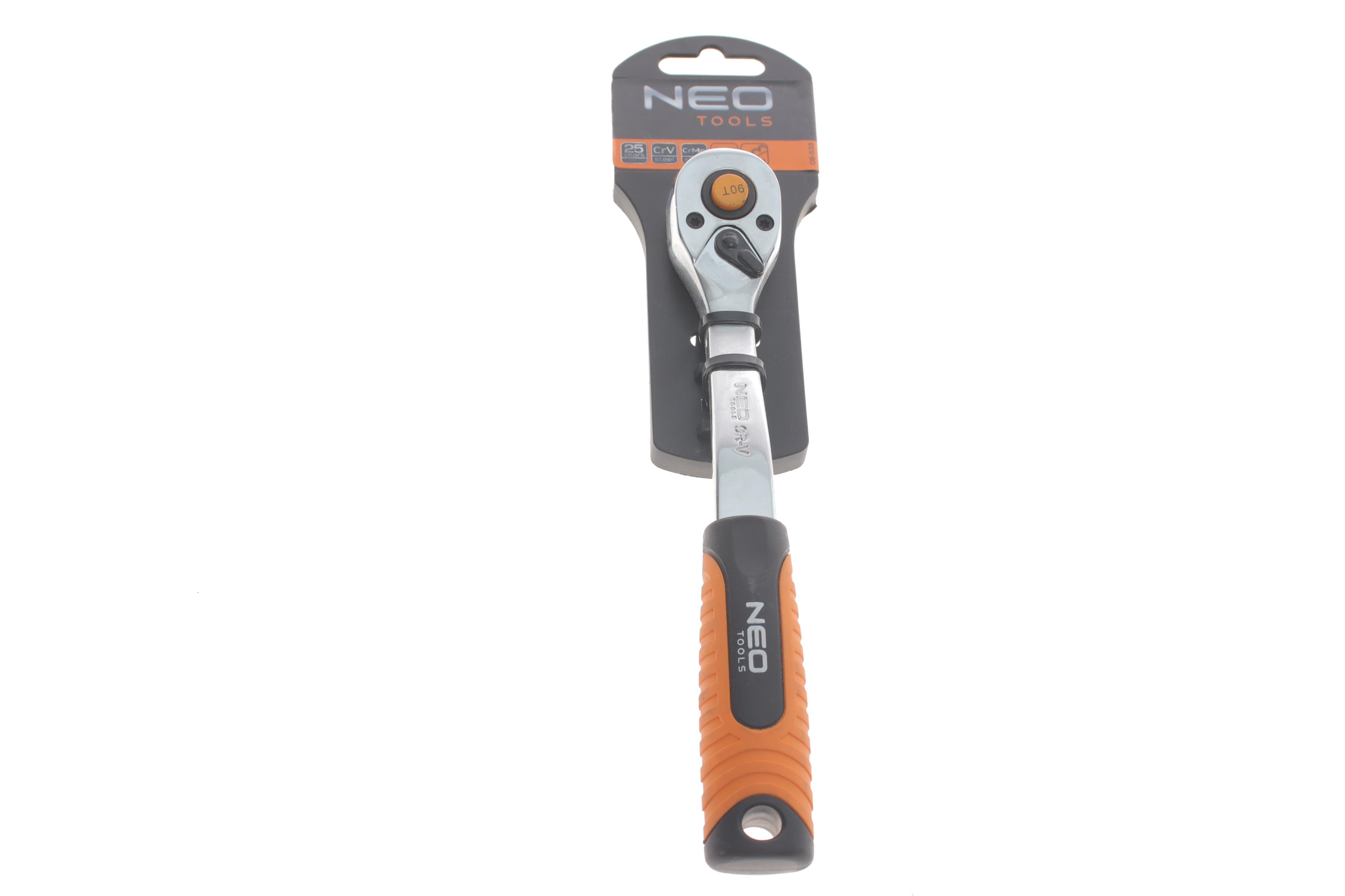 Тріскачка 3/8" 90 зубця 200 мм