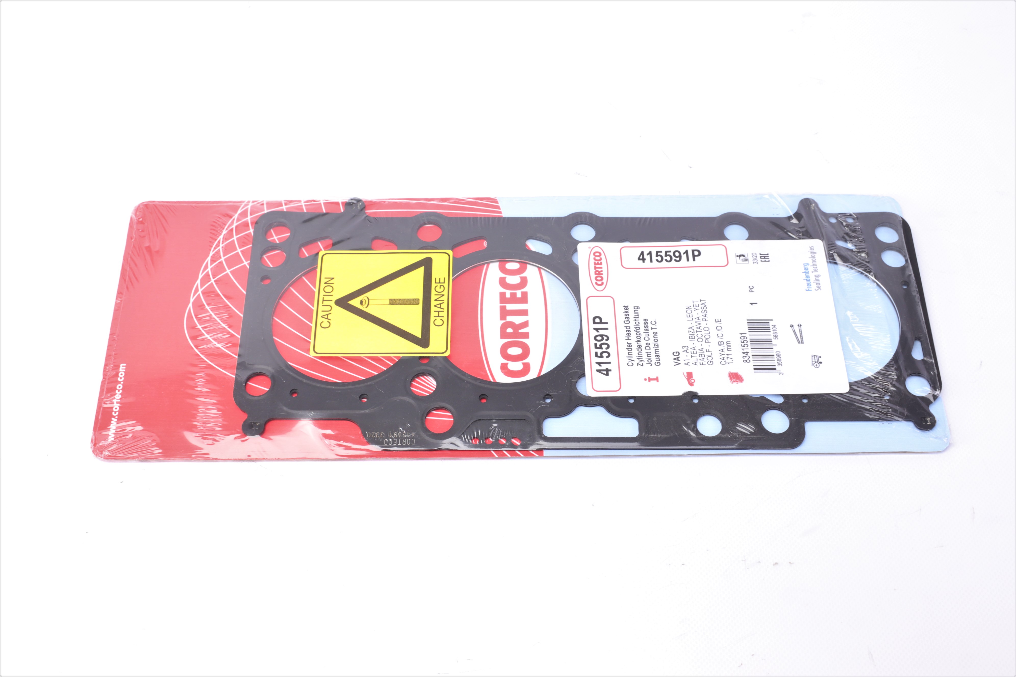 Прокладка ГБЦ VW Caddy 1.6TDI 10- (3 метки) (1.71mm)
