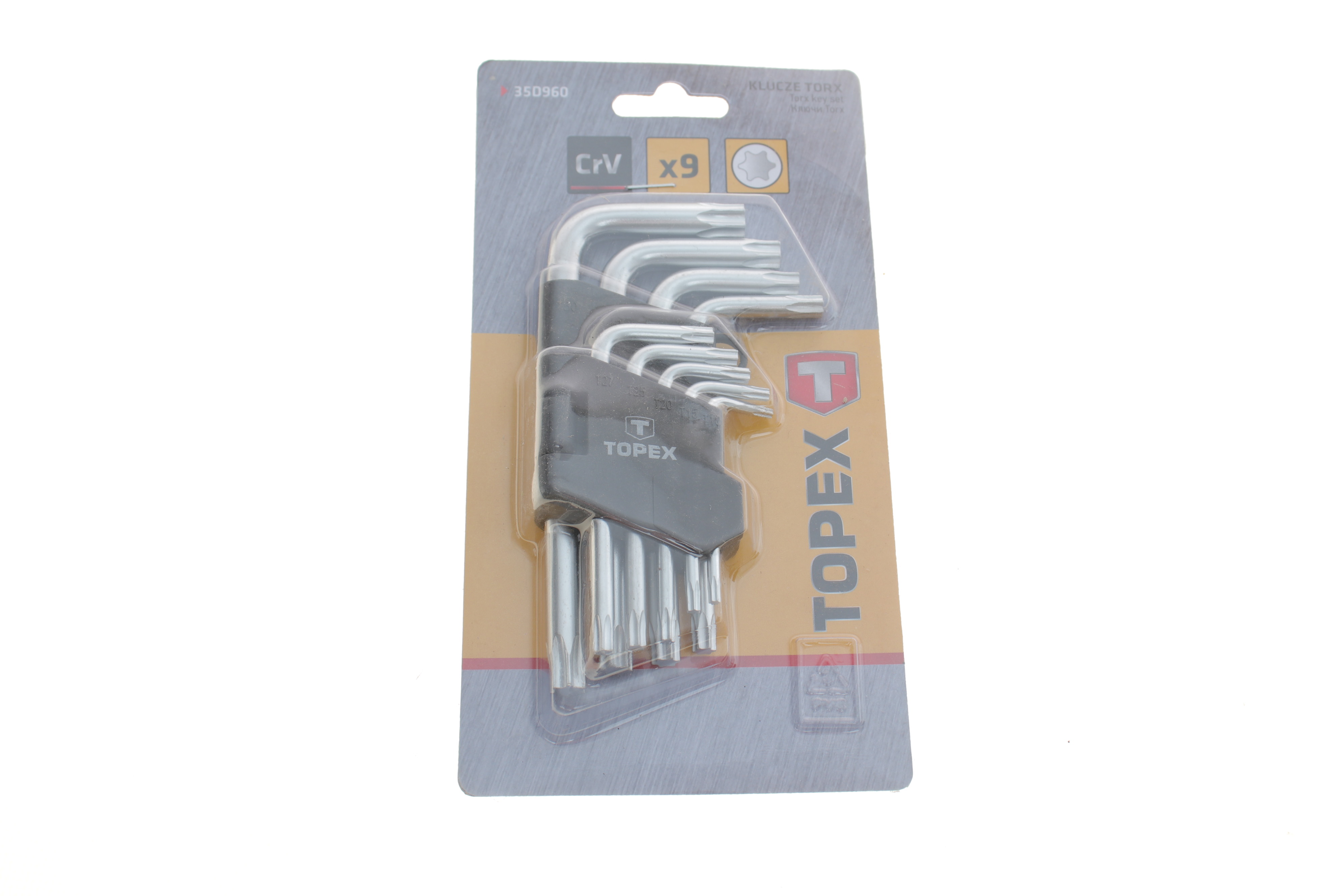 Набір ключів Г-под. Torx T10-T50