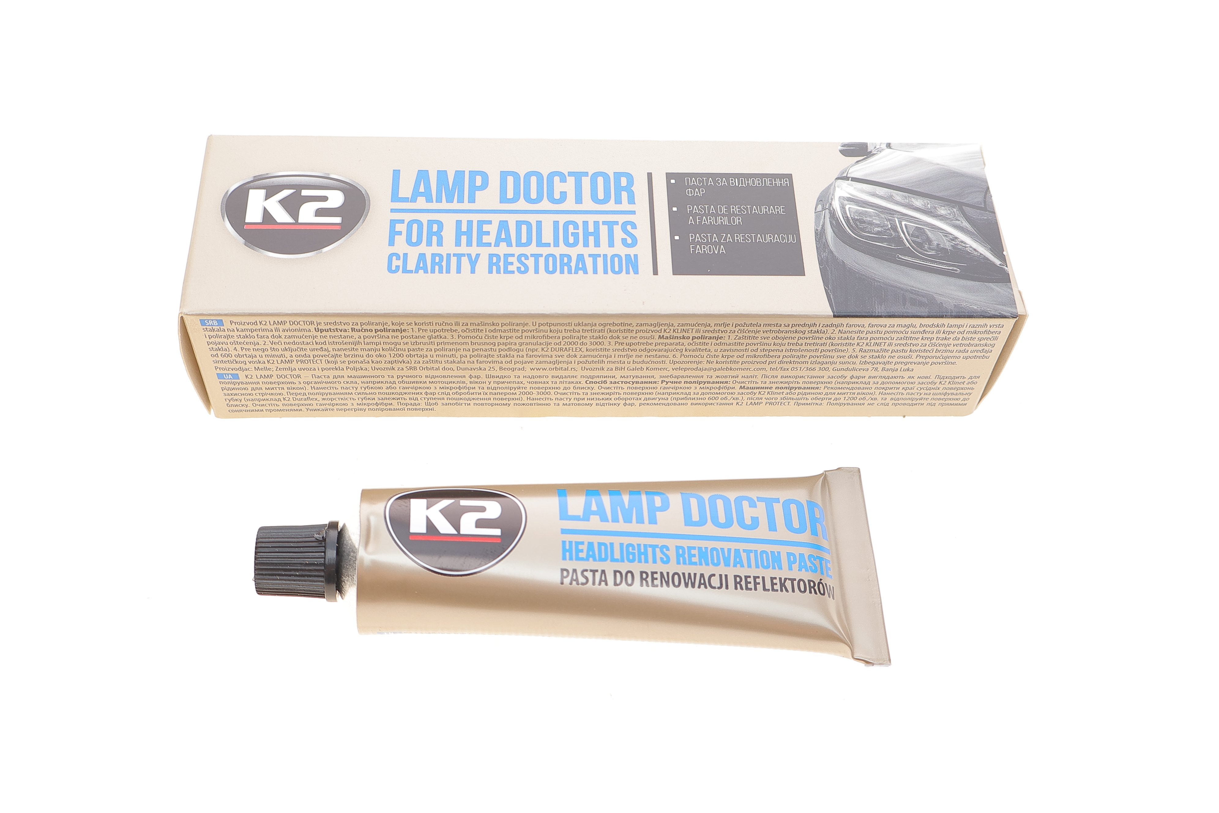 Паста полірольна для передніх і задніх фар Lamp Doctor (60мл)