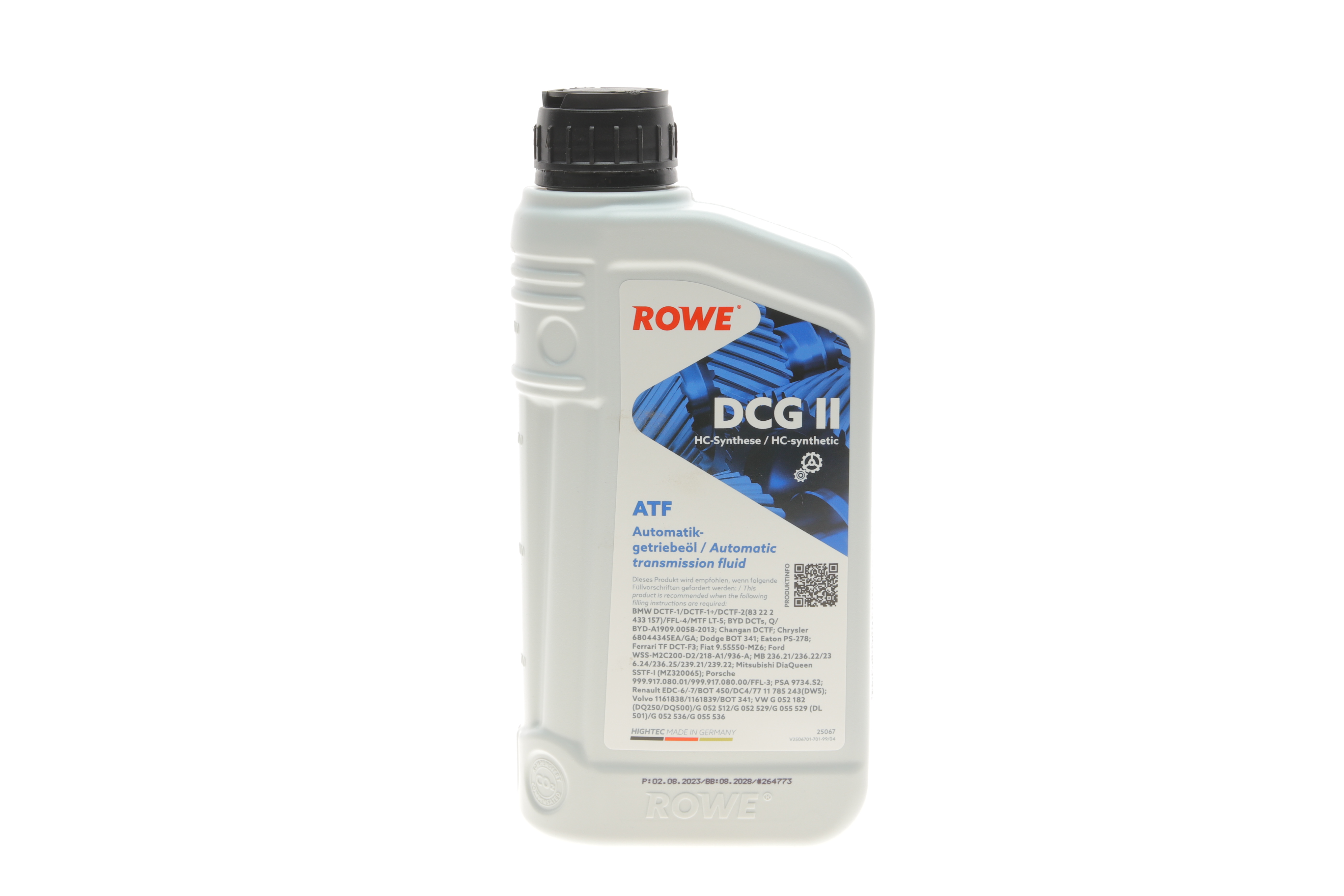 Олива HIGHTEC ATF DCG II (1L) (VW G 052 182/G 052 512/BMW DCTF-1/MB236.21) (коричн)