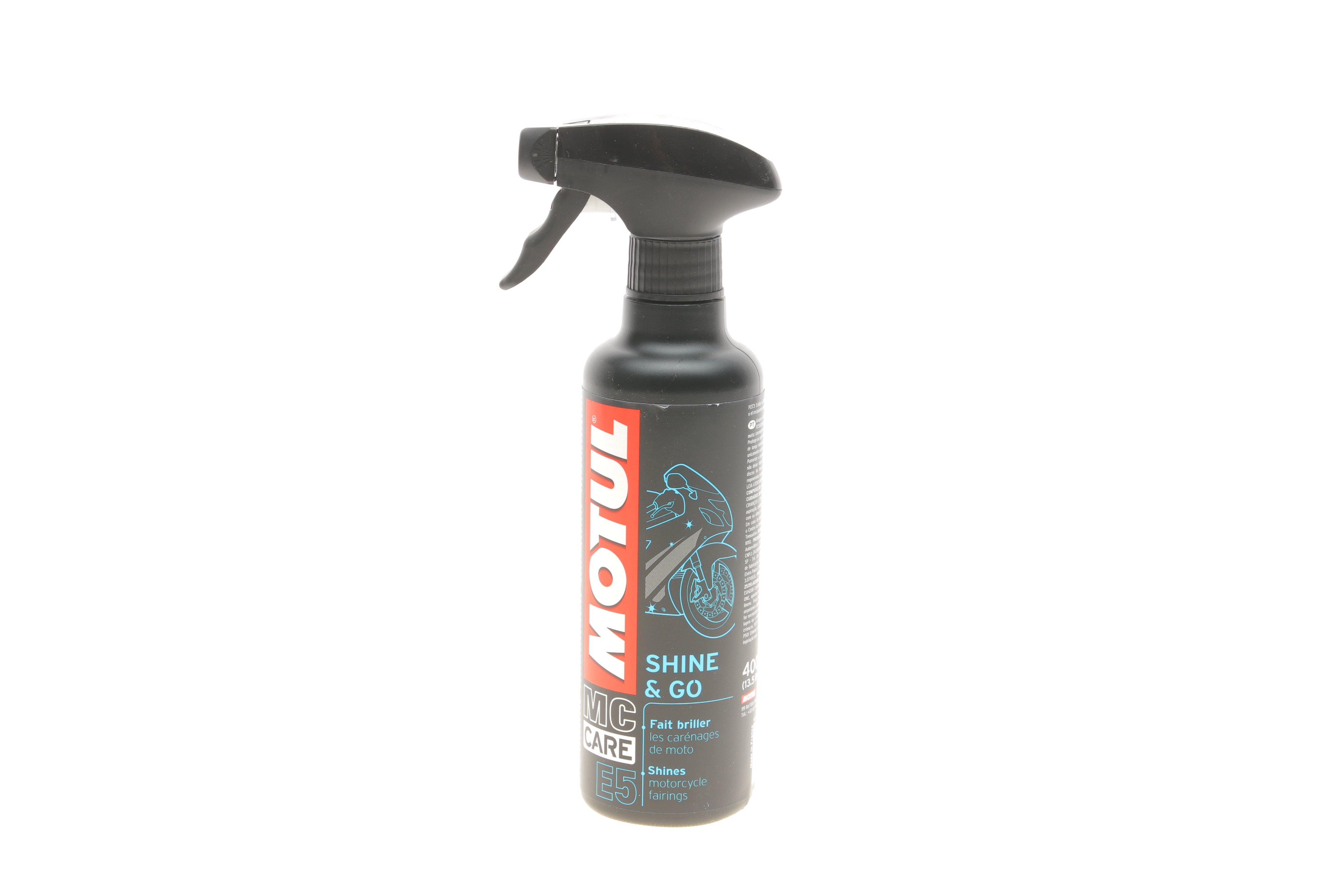 Засіб для полірування поверхонь мотоцикла (силіконовий) E5 Shine & Go (400ml)