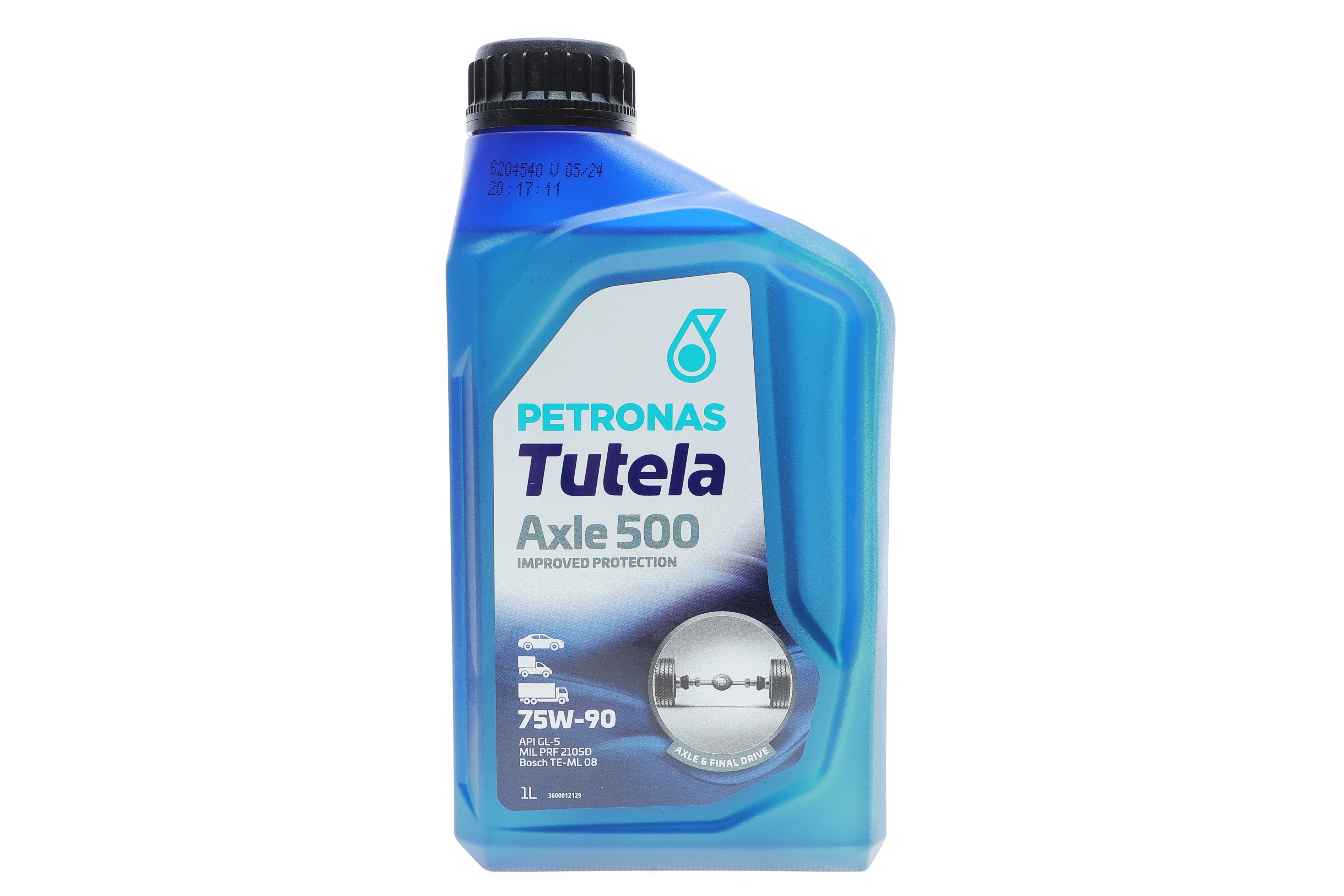 Олива 75W90 TUTELA AXLE 500 (1L) API GL-5 (MIL PRF 2105D/ZF TE-ML 07A/TE-ML 08/Bosch TE-ML 08) (заміна на 76631M12EU)