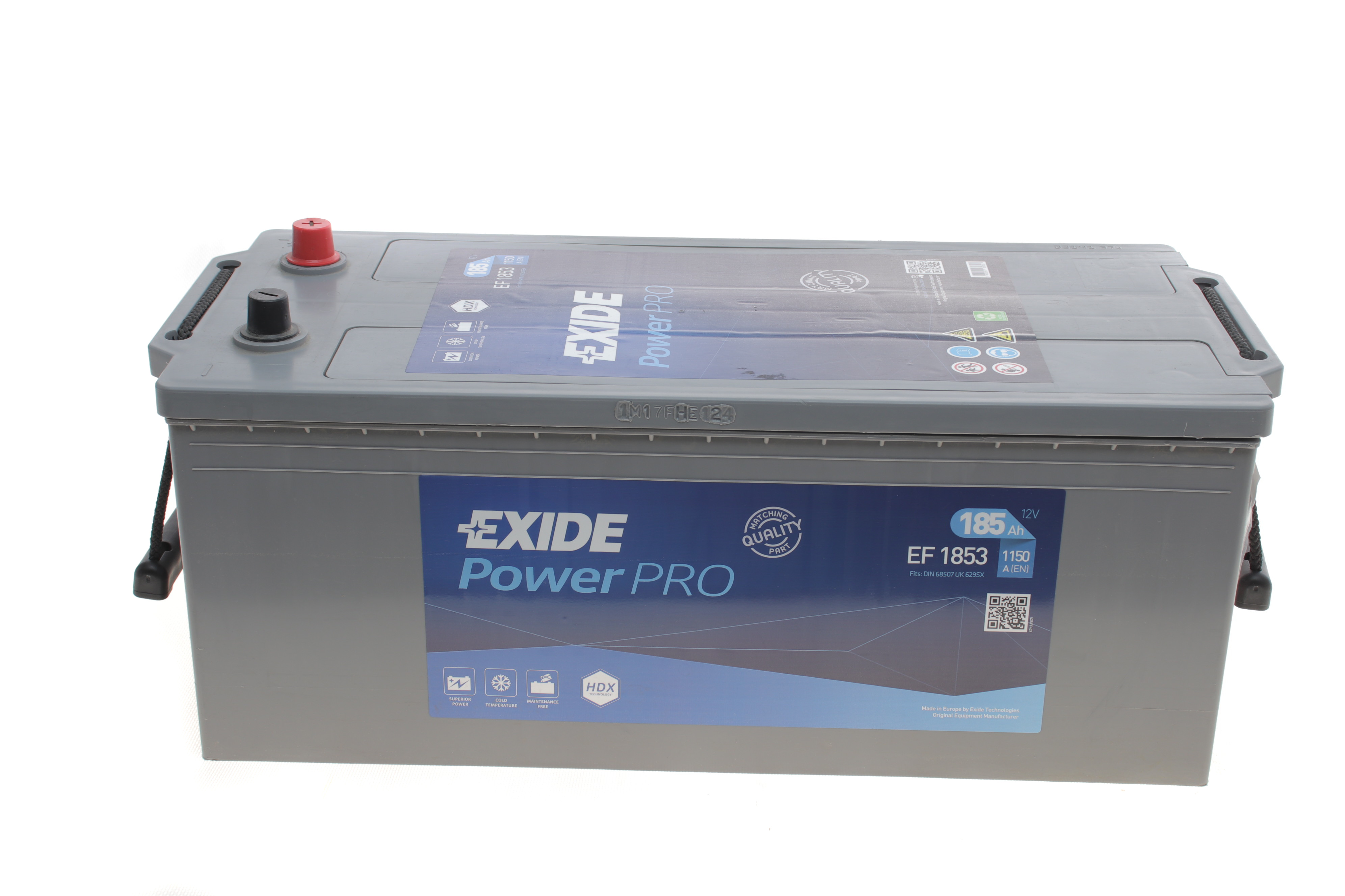 Акумуляторна батарея 185Ah/1150A (513x223x223/+L/B00) PowerPro