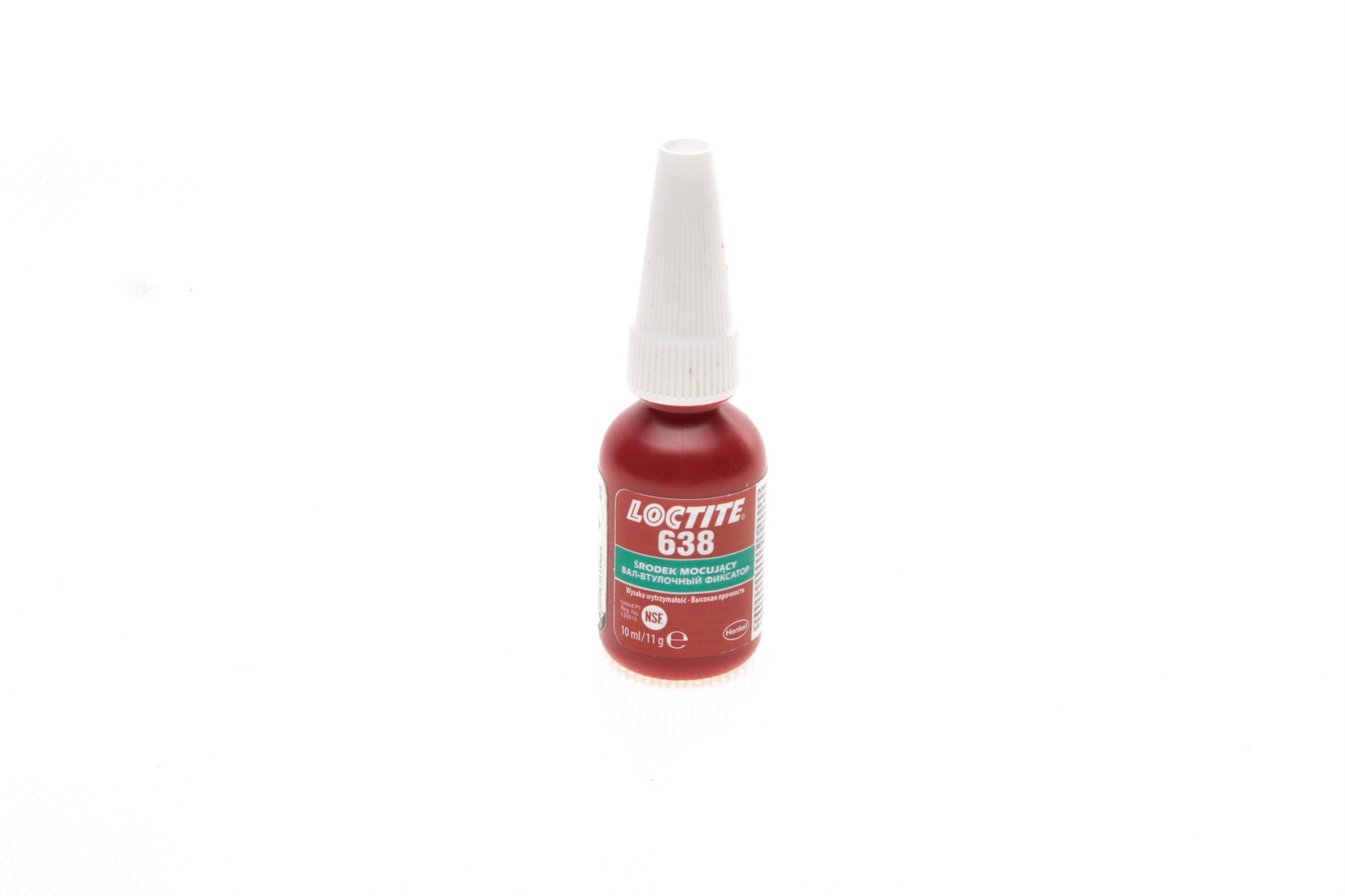 LOCTITE 638, 10ML Фіксатор анаеробний вал-втулковий (зелений) (високої фіксації)(проміжок 0.25)