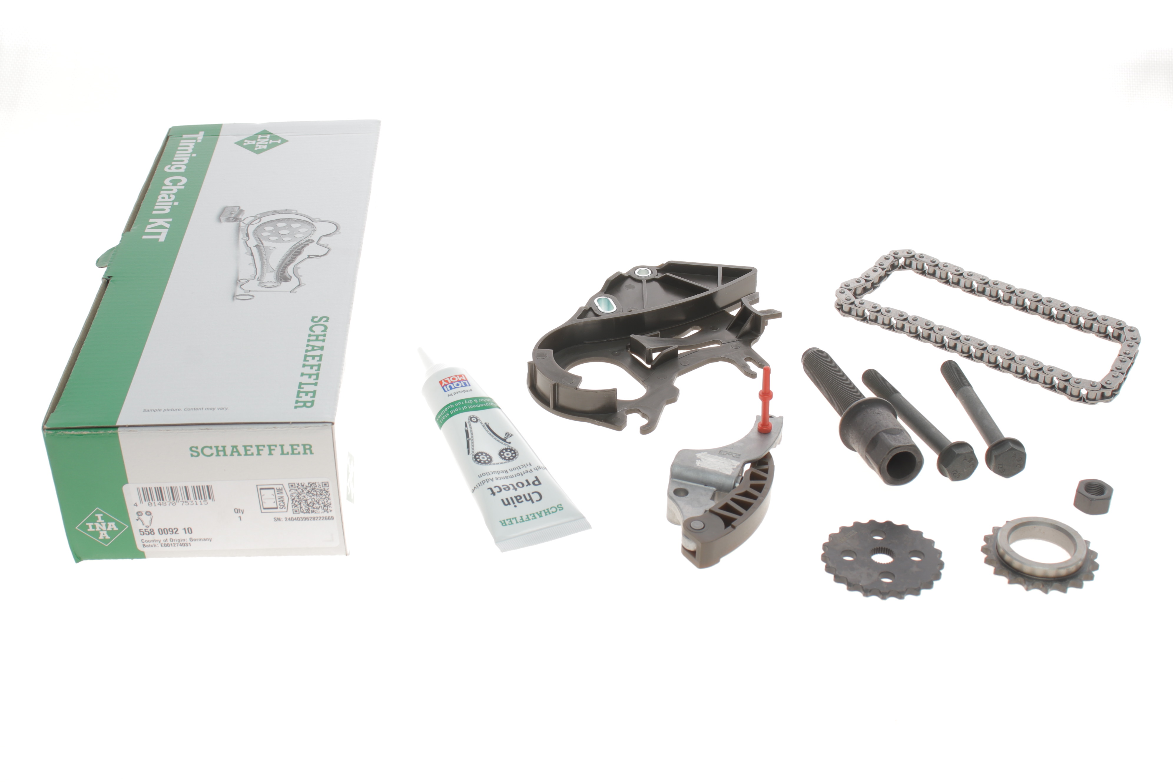 Комплект ланцюга насосу масляного BMW 3 (E46/E90/E91)/5 (E60/E61) 1.6/1.8/2.0 98-13 (N43/N46) (52z), (ланцюг INA)