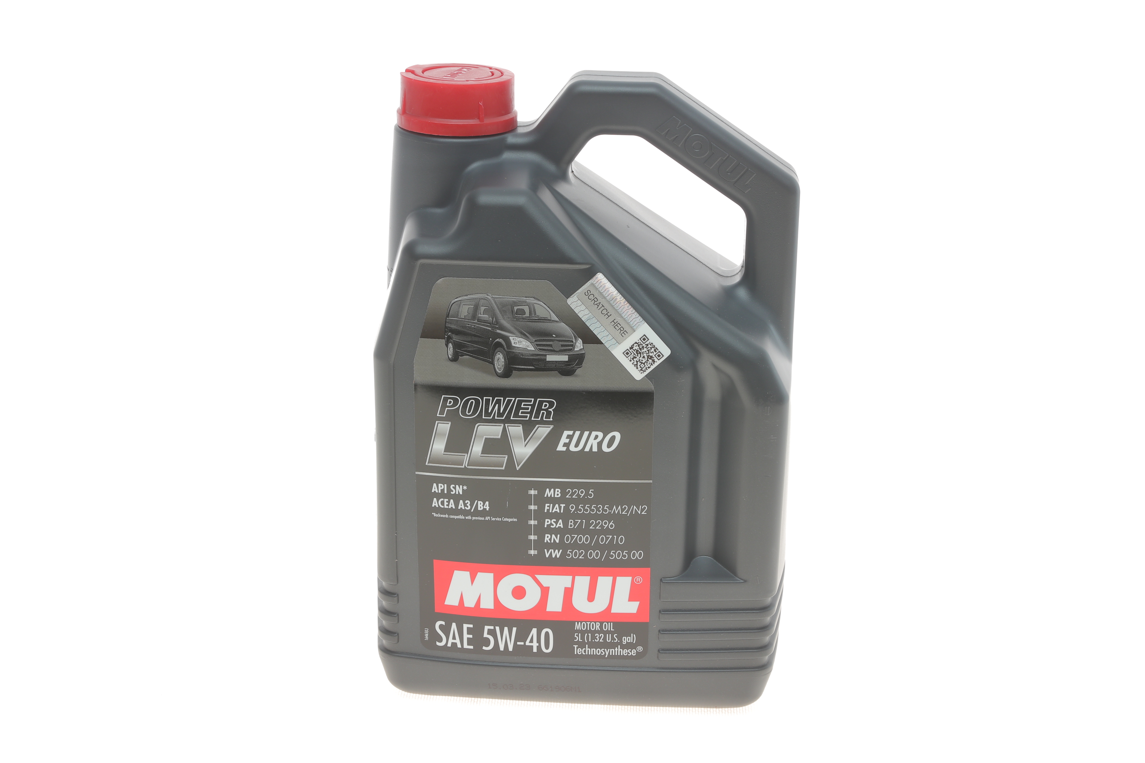 Олива 5W40 Power LCV Euro (5L) (RN0700/0710/MB229.5/VW502-505/PSA B71 2296) знята з виробн