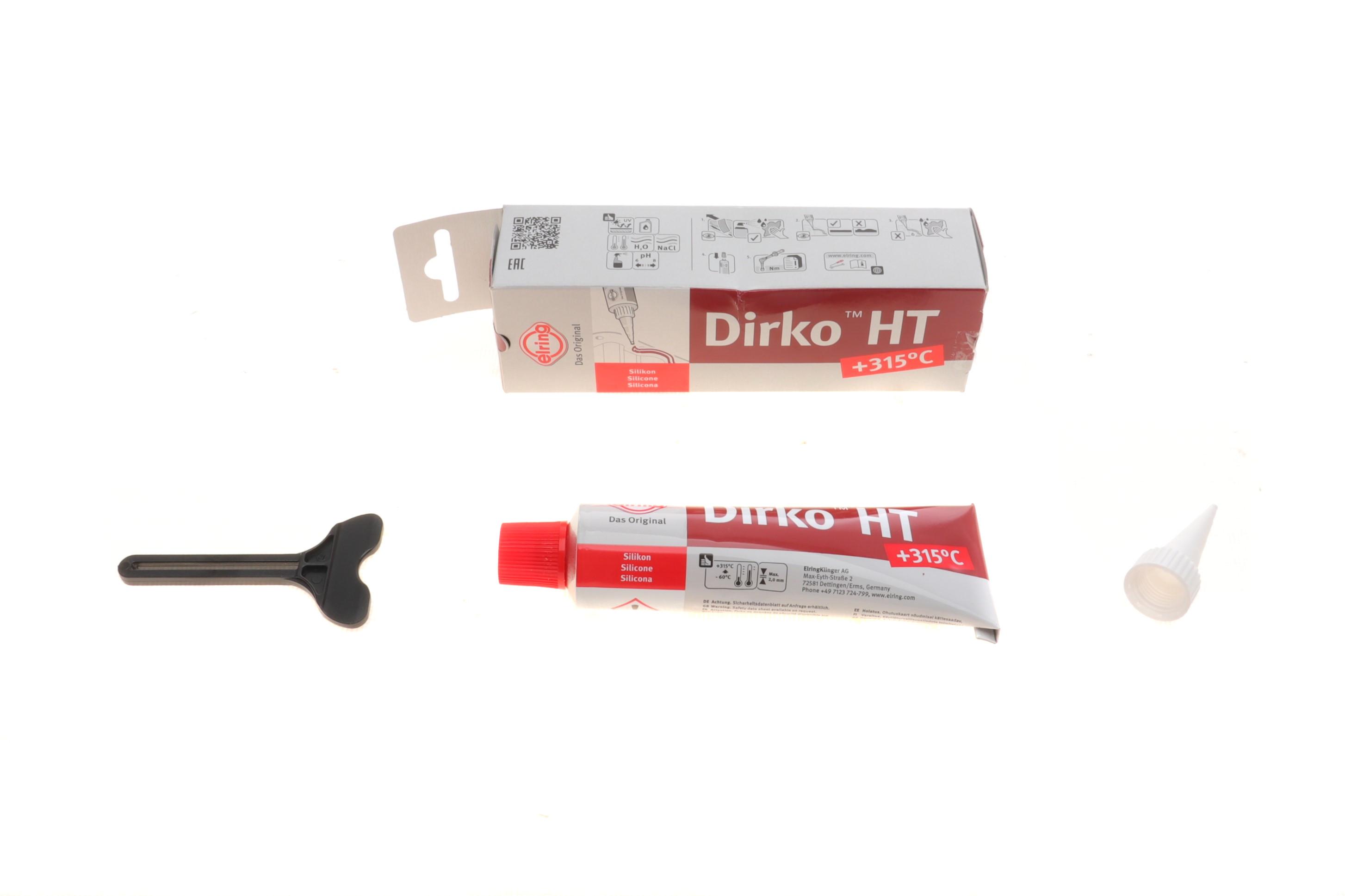Герметик Dirko HT (-60°C +315°C) 70мл (червоний)