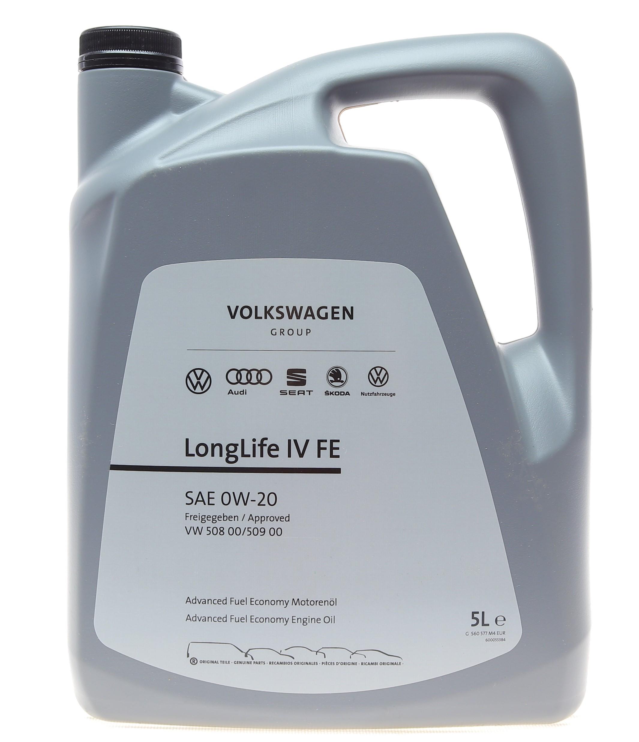 Олива 0W20 LongLife IV (5л) VW 508.00/509.00 (заміна на GS65577M4)
