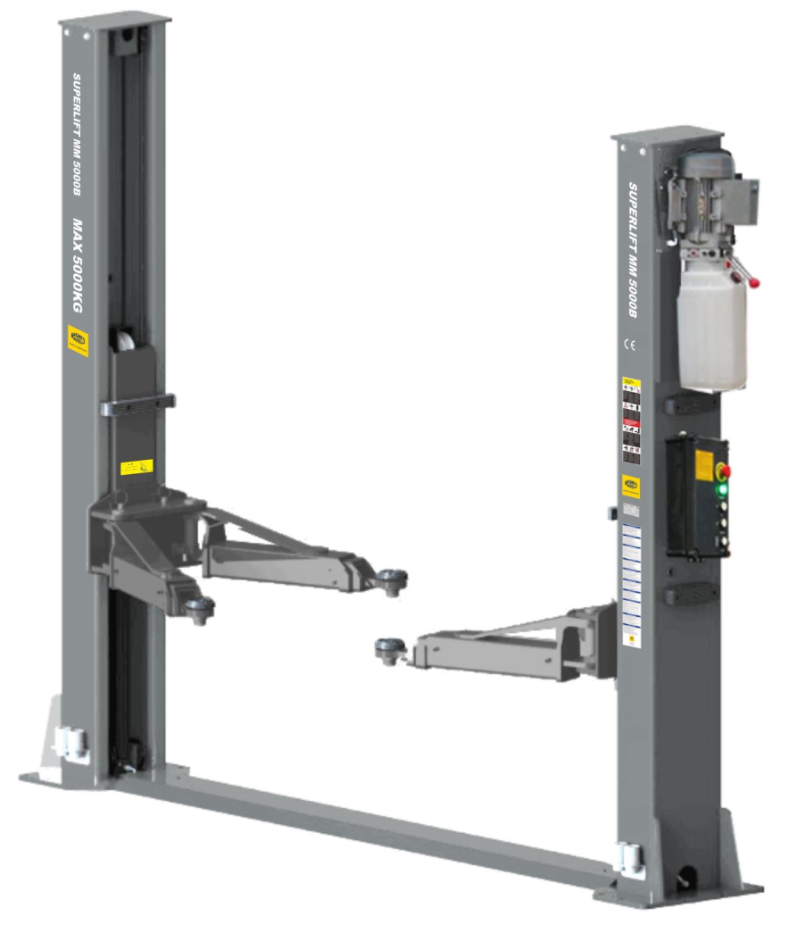 Підйомник двостійковий MM Superlift 5000B 380В з нижньою синхронізацією (без монтажу)