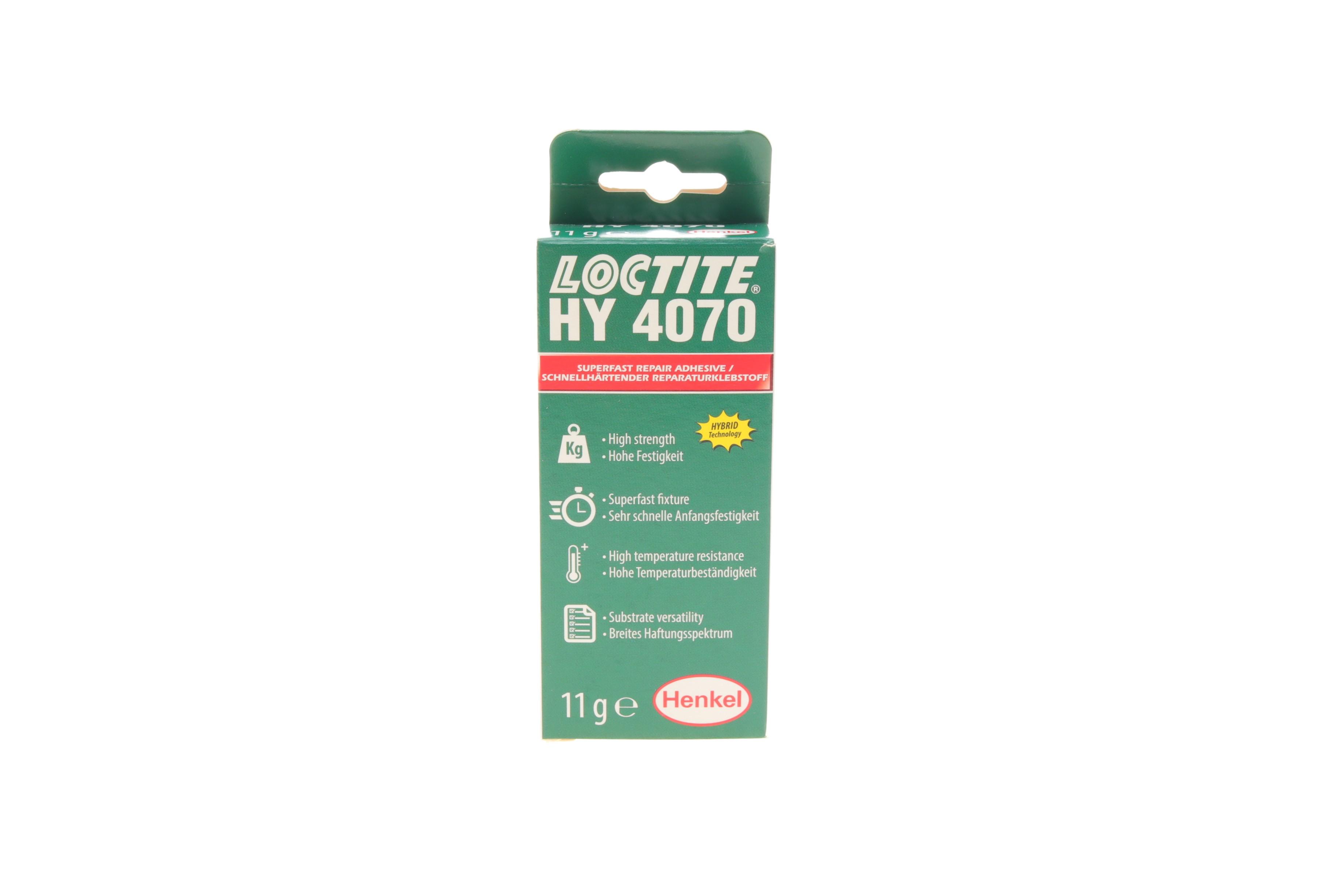 LOCTITE HY 4070, 11G Клей двохкомпонентний гібридний (10:1/висок. вязк./4 насадки)