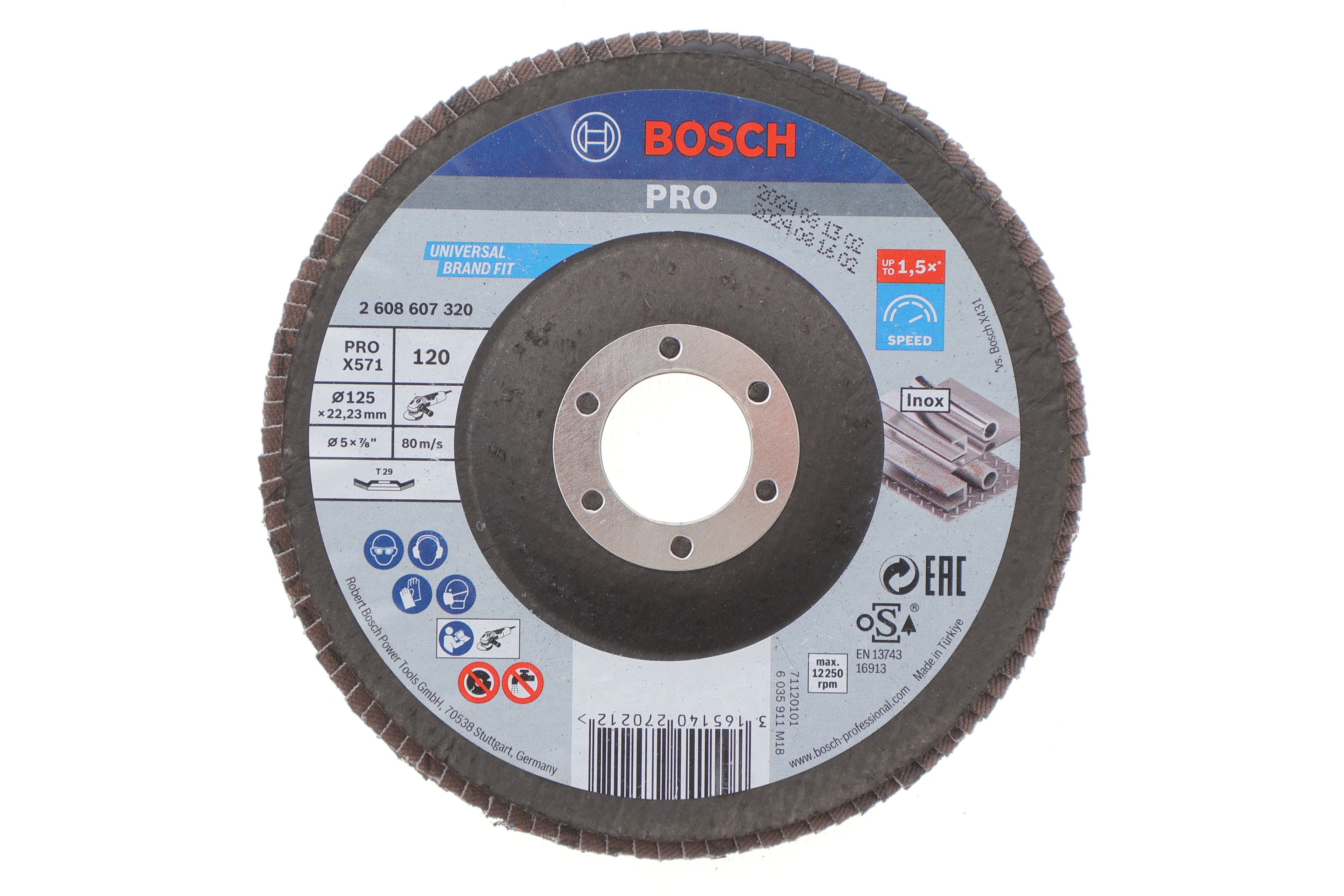 Круг зачисний 125x5x22,23 мм P120 Best for Metal