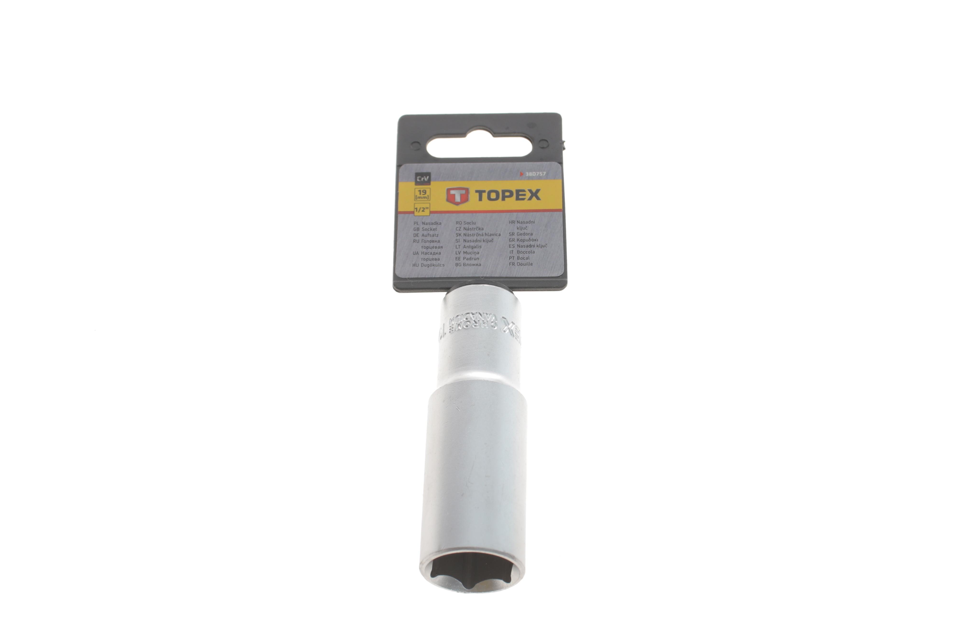 Головка торцева 1/2" 19 мм Long 76 мм