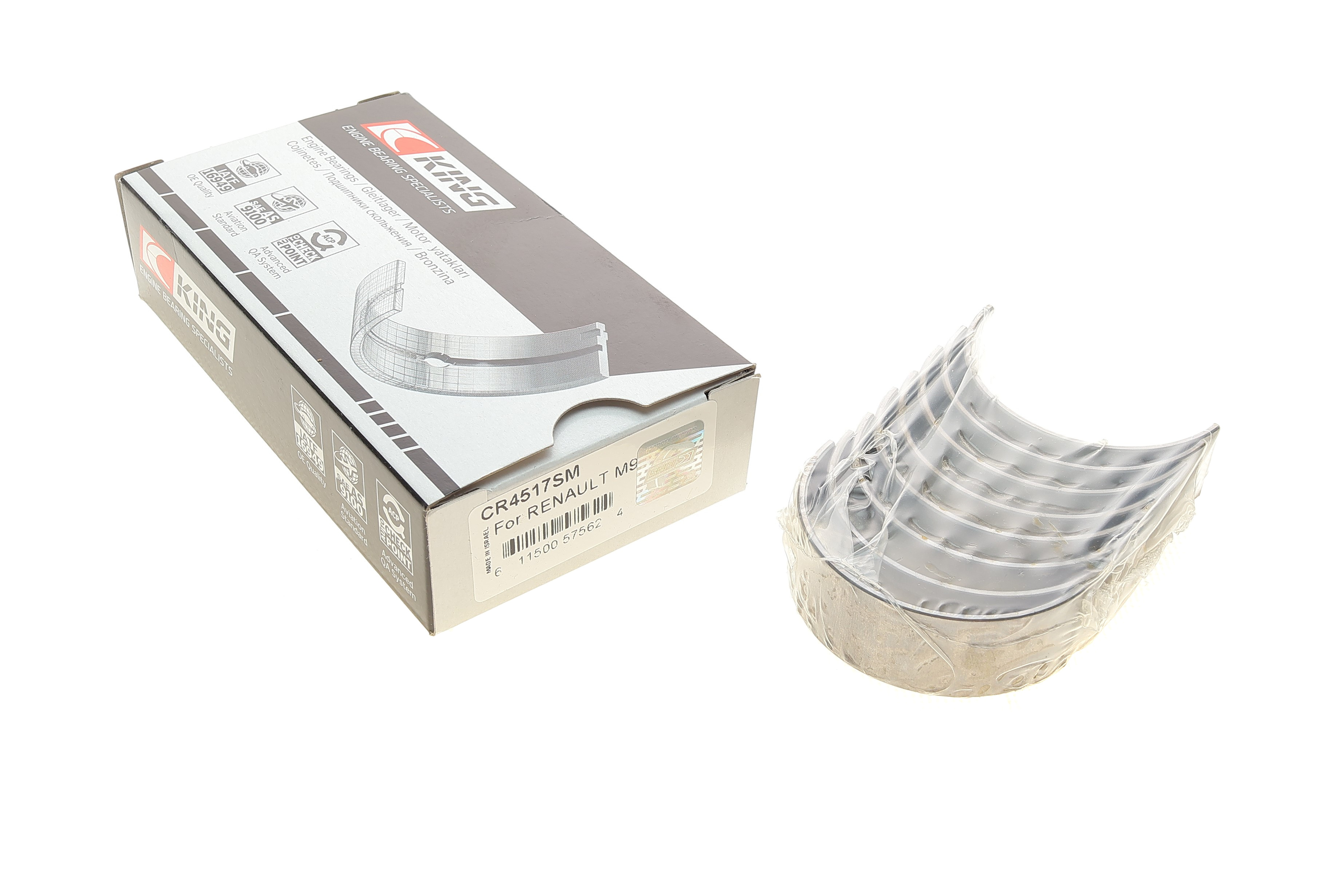 (заміна на CR4517XA) Вкладиші шатунні Renault Trafic 2.0 dCi 06- (STD)