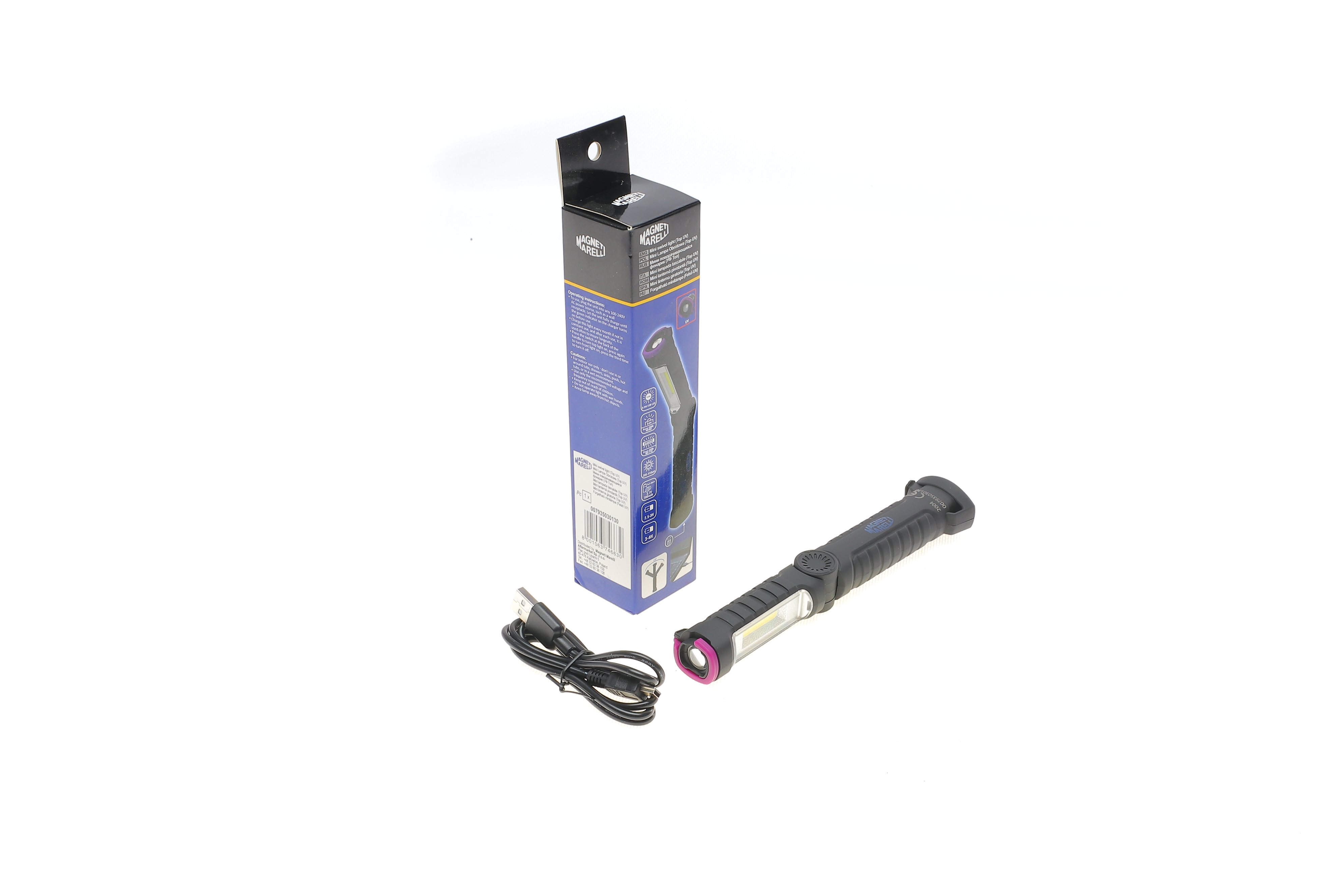Ліхтарик інспекційний Mini 3W+UV Swivel Light Cob (240Lm)