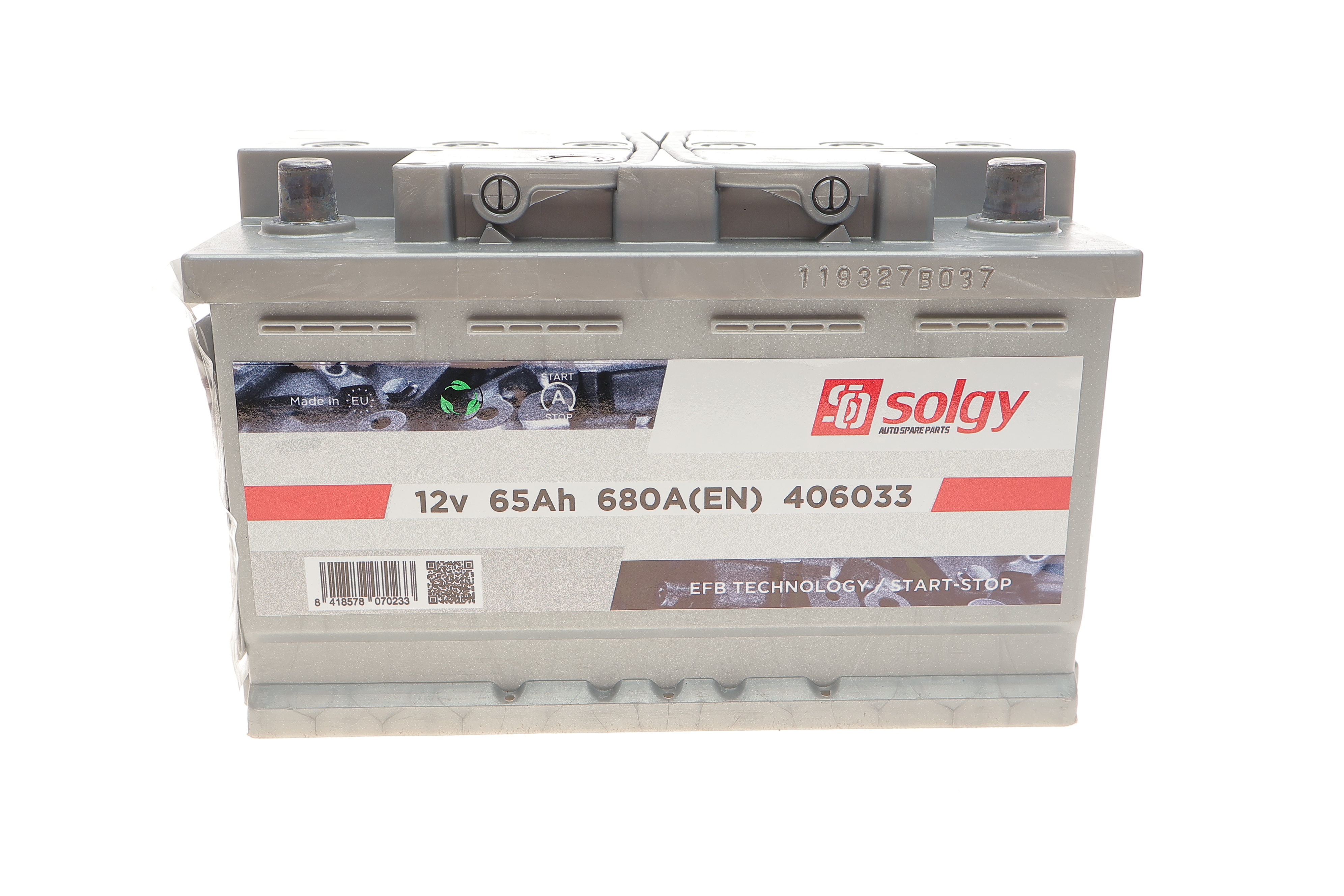 Акумуляторна батарея 65Ah/680A (278x175x175/+R/B13) (Start-Stop EFB)