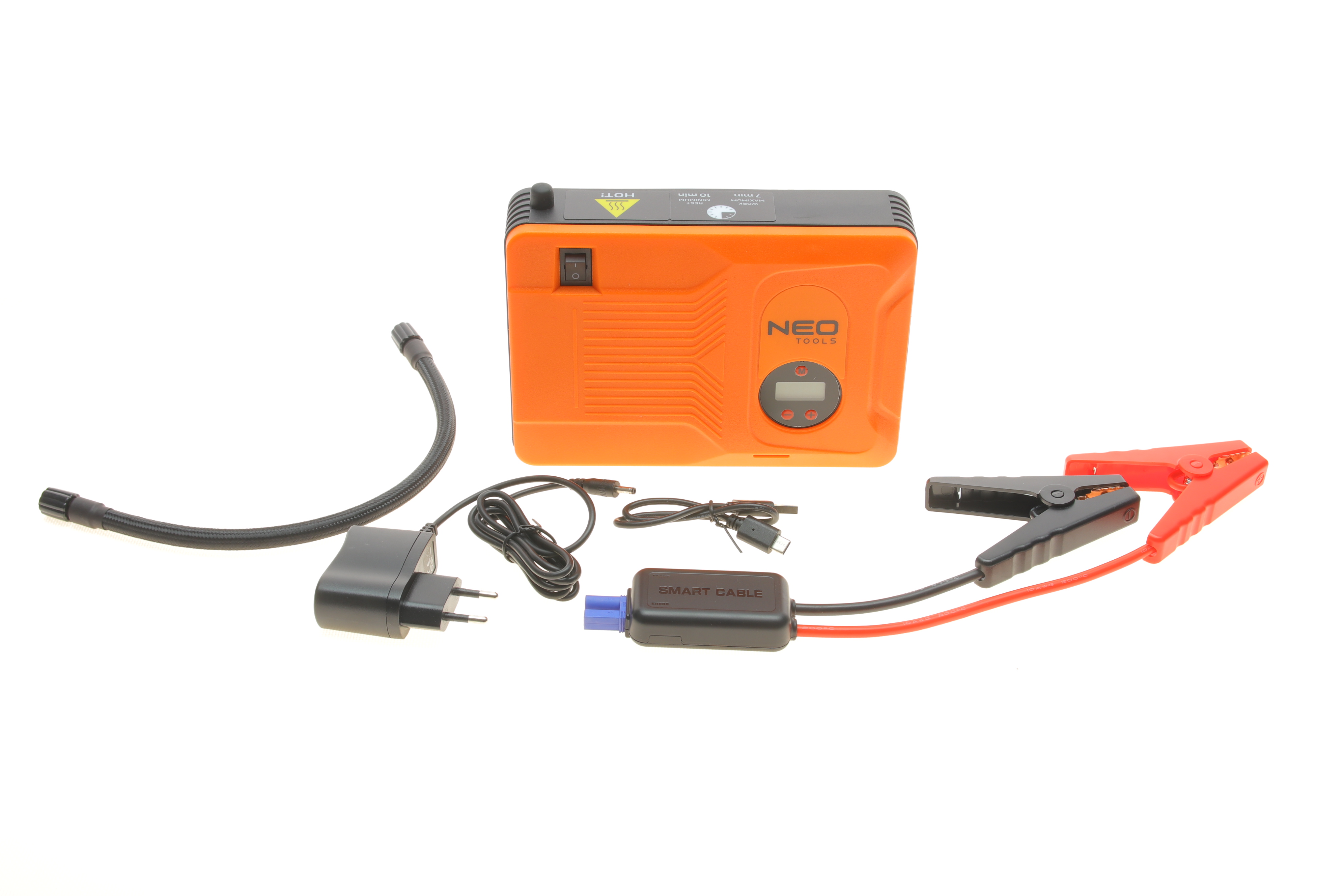 Пусковий пристрій Jumpstarter (Powerbank 14 000 mAh/ліхтар LED/компресор 3.5 Bar)
