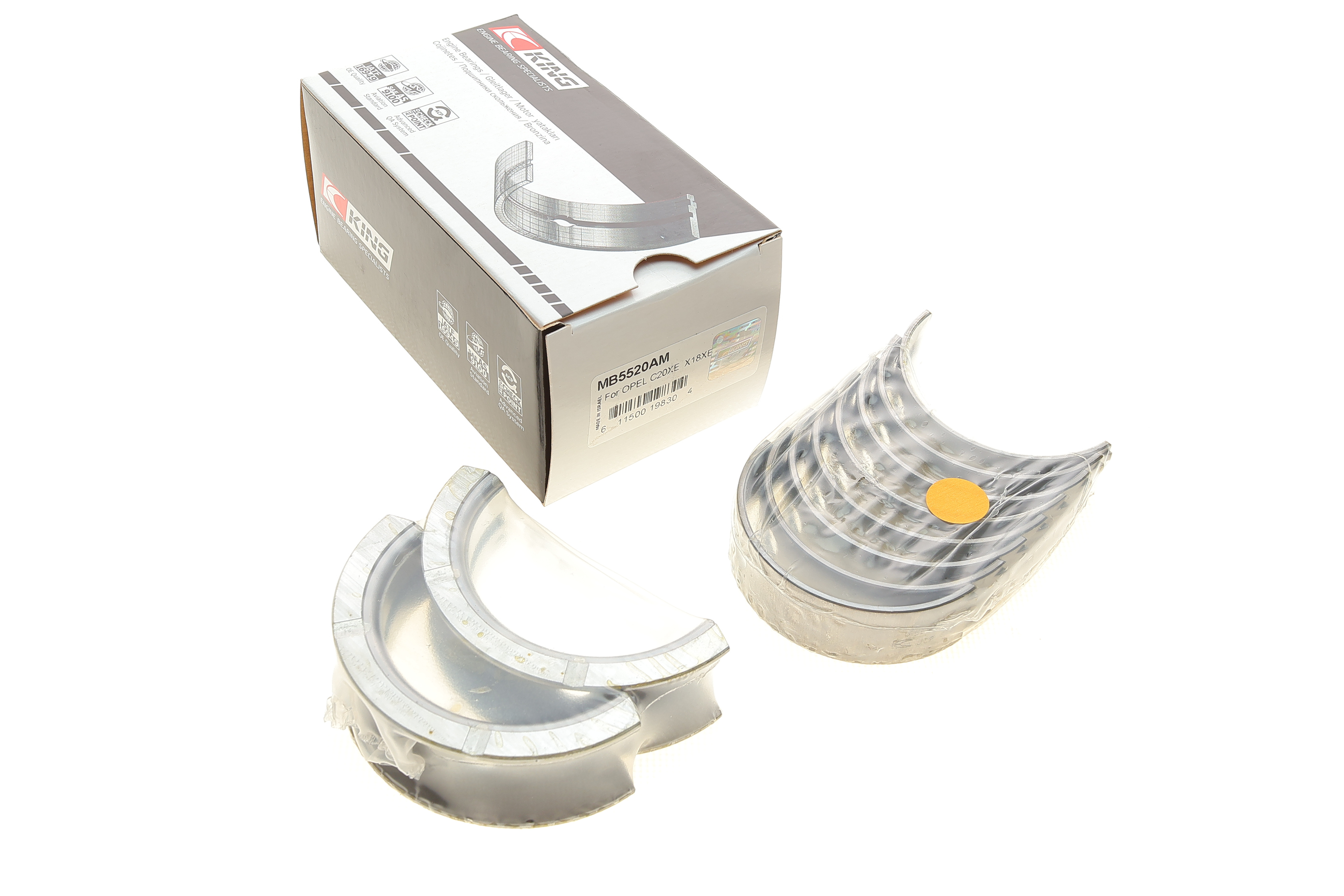 Вкладиші корінні Opel Astra F 1.7D/1.8i/2.0i 91-98/G 1.7 TD/2.0i 98-05 (STD)