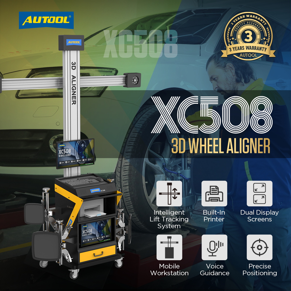 Стенд розвал-сходження коліс 3D XC508