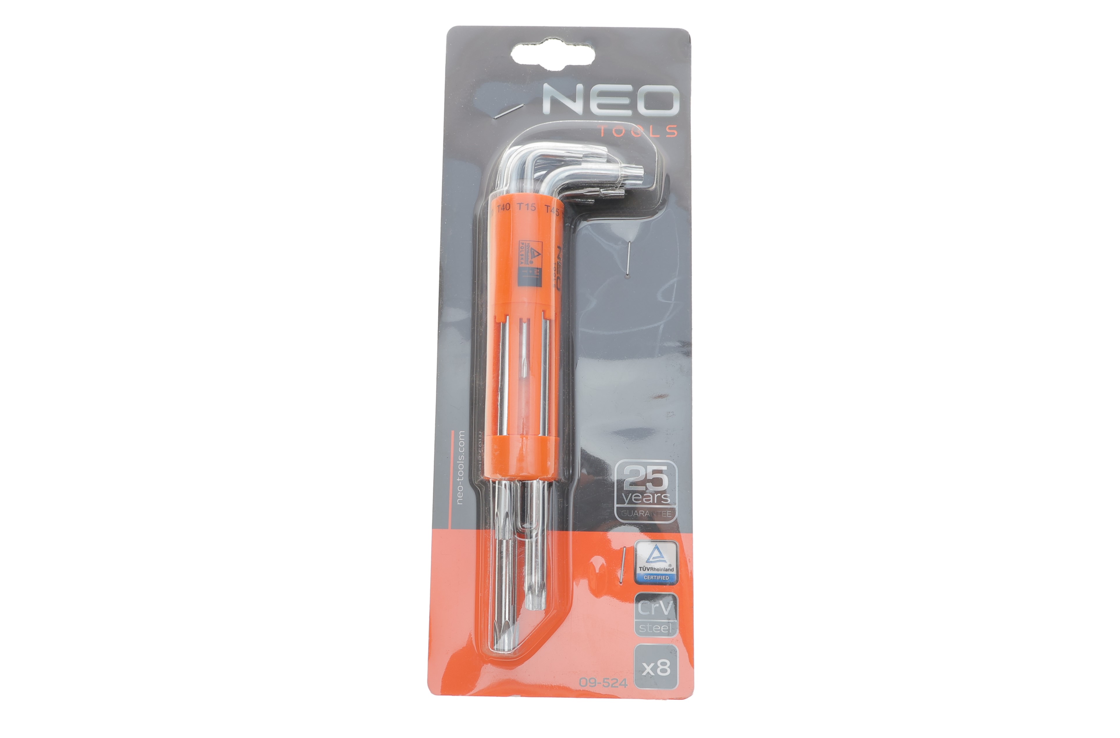 Набір ключів Г-под. Torx T10-T50