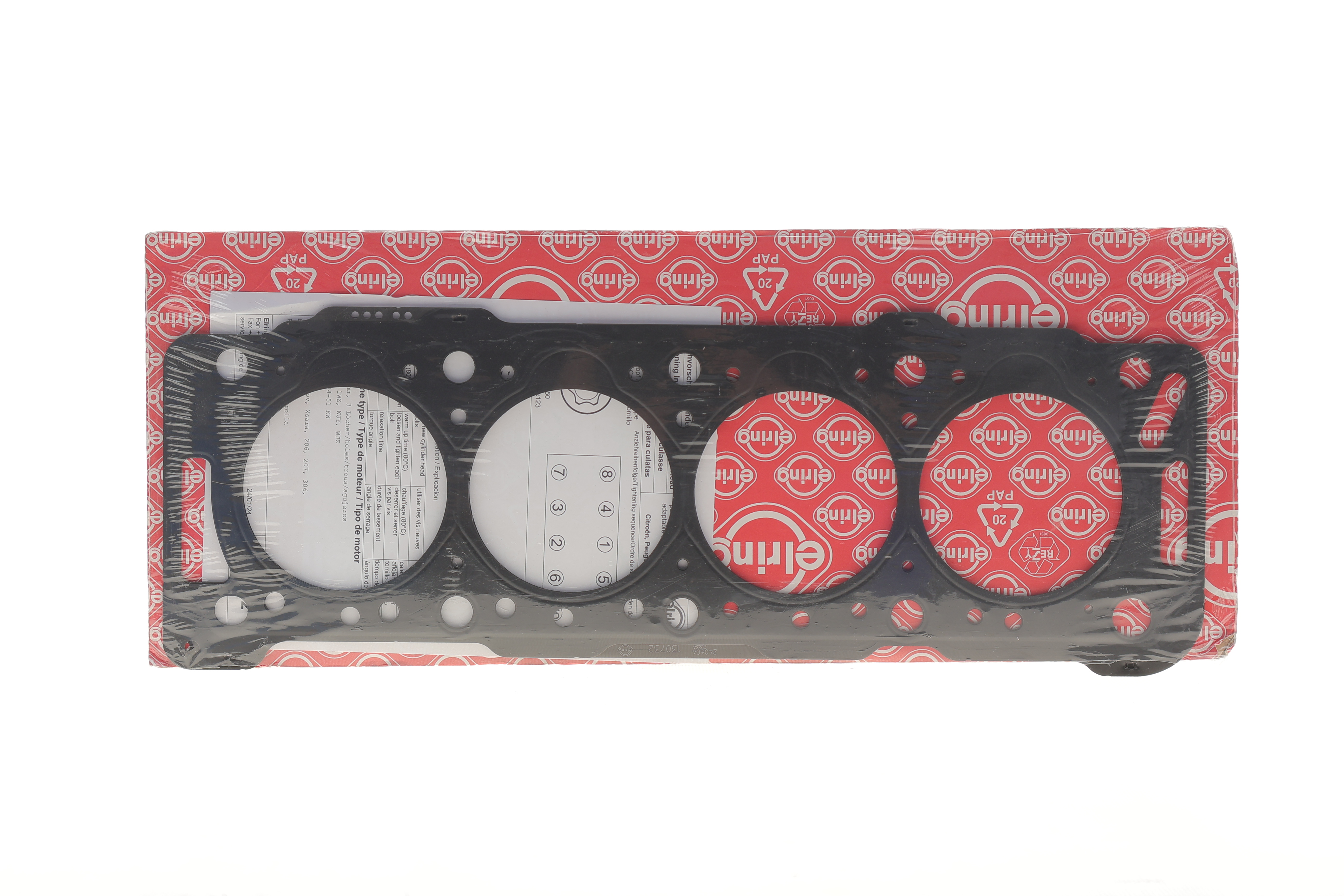 Прокладка ГБЦ Citroen Berlingo/Fiat Scudo 1.9D 98-06 (3 метки) (1.58mm)