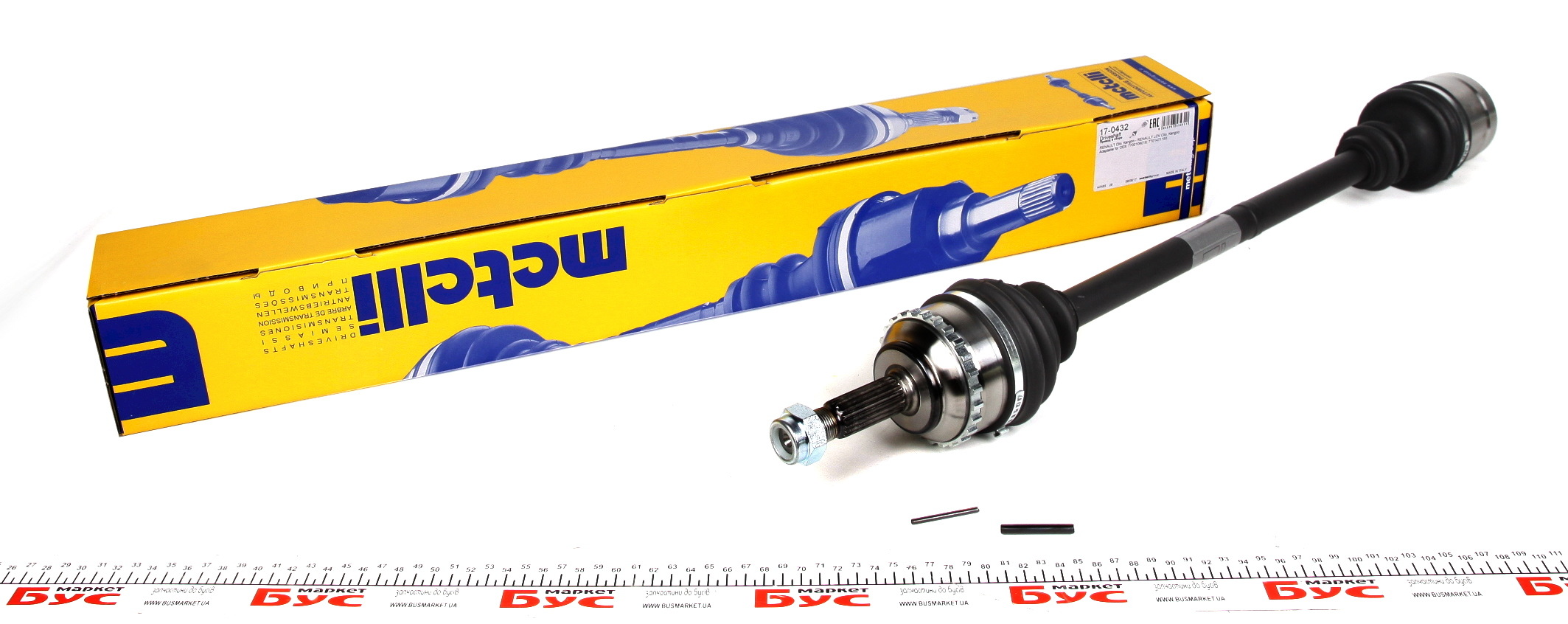 Піввісь (передня) (R) Renault Clio/Kangoo 97-04 (21z/724mm) (+ABS26z)