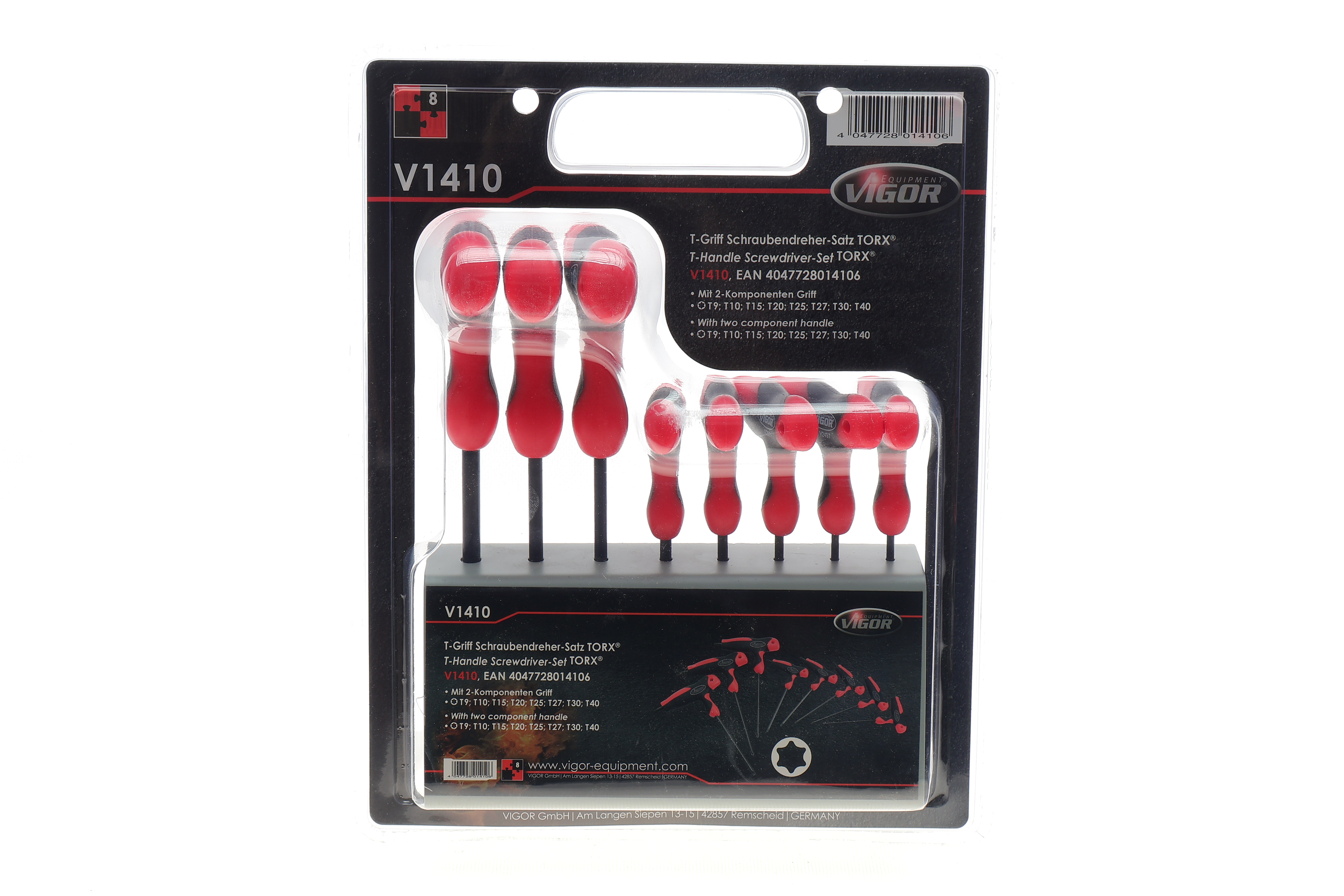 Набір ключів Т-под. Torx T9-T40