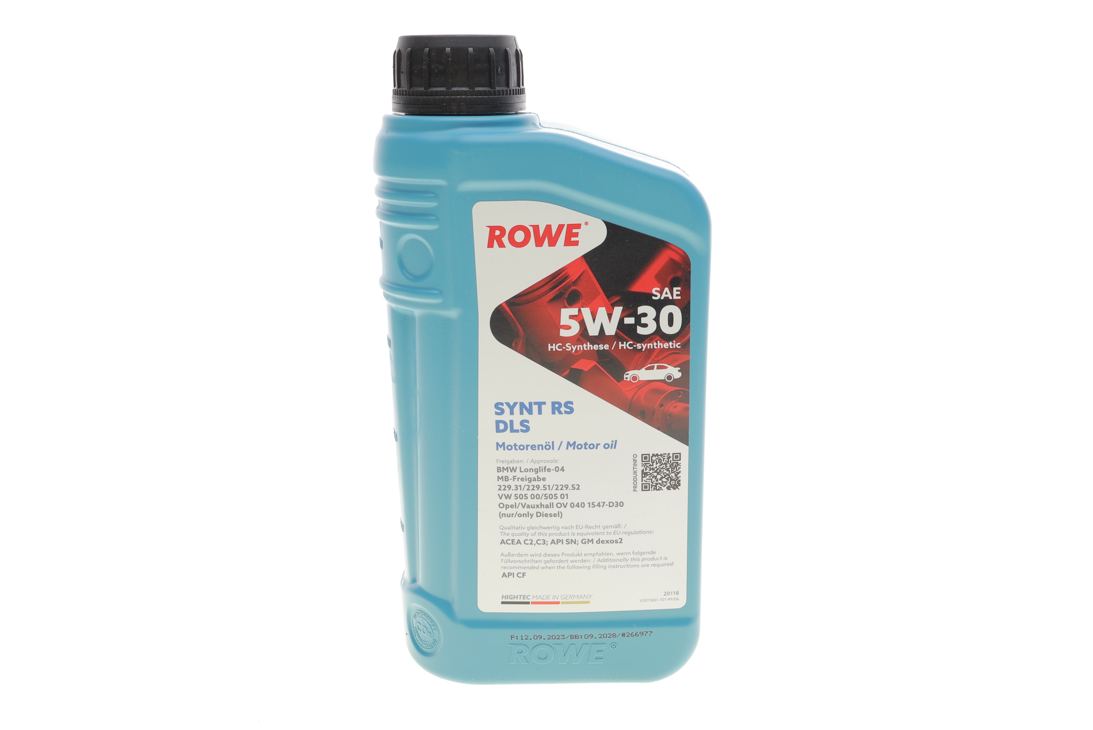 Олива 5W30 HIGHTEC SYNT RS DLS (1L) (MB 229.31/229.51/MB 229.52/BMW LL-04) (ACEA C2,C3/API SN/CF)