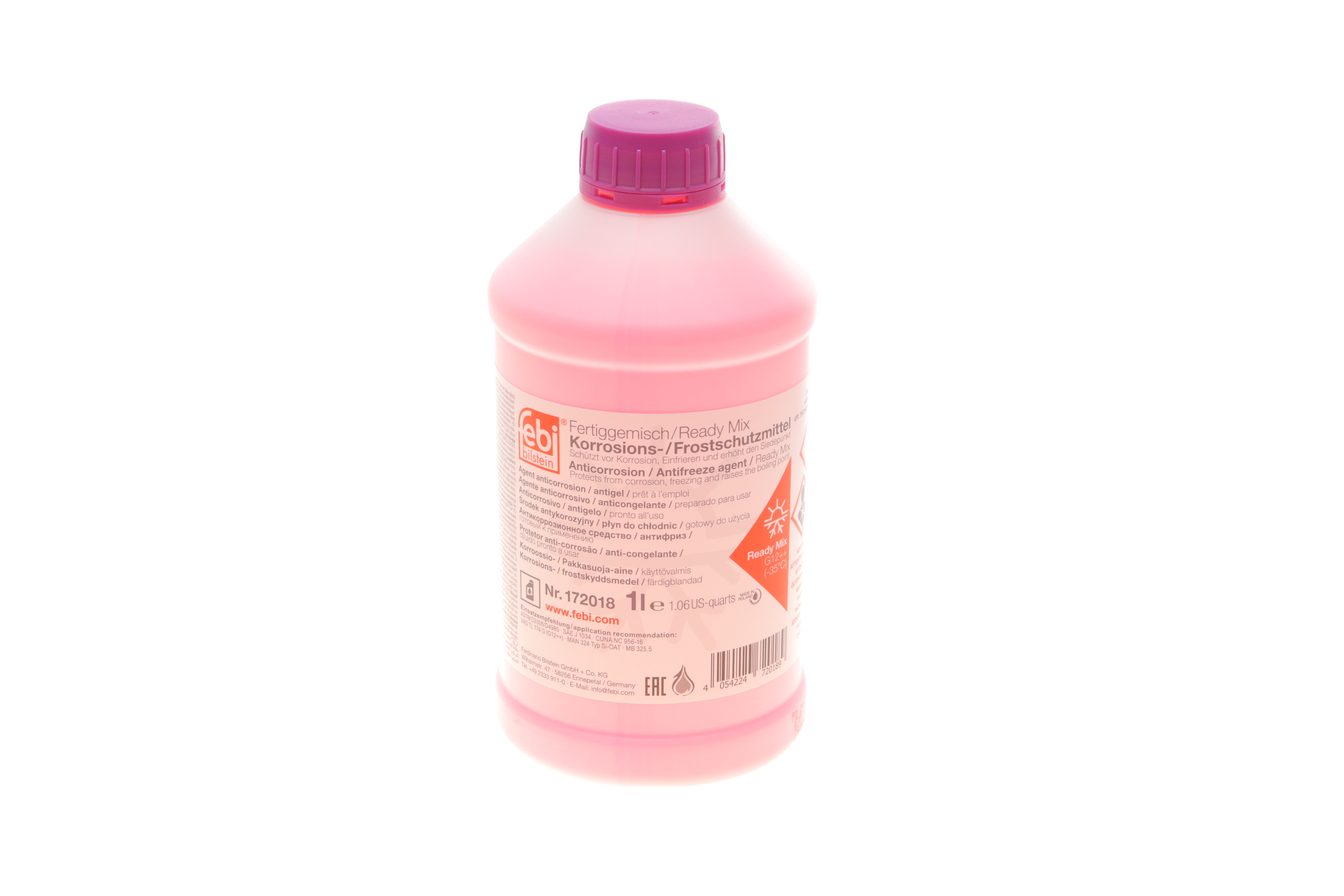 Антифриз (фіолетовий) Readymix G12 Plus Plus (1л) (MB325.5/MB325.6) (-35°C готовий до застосування)
