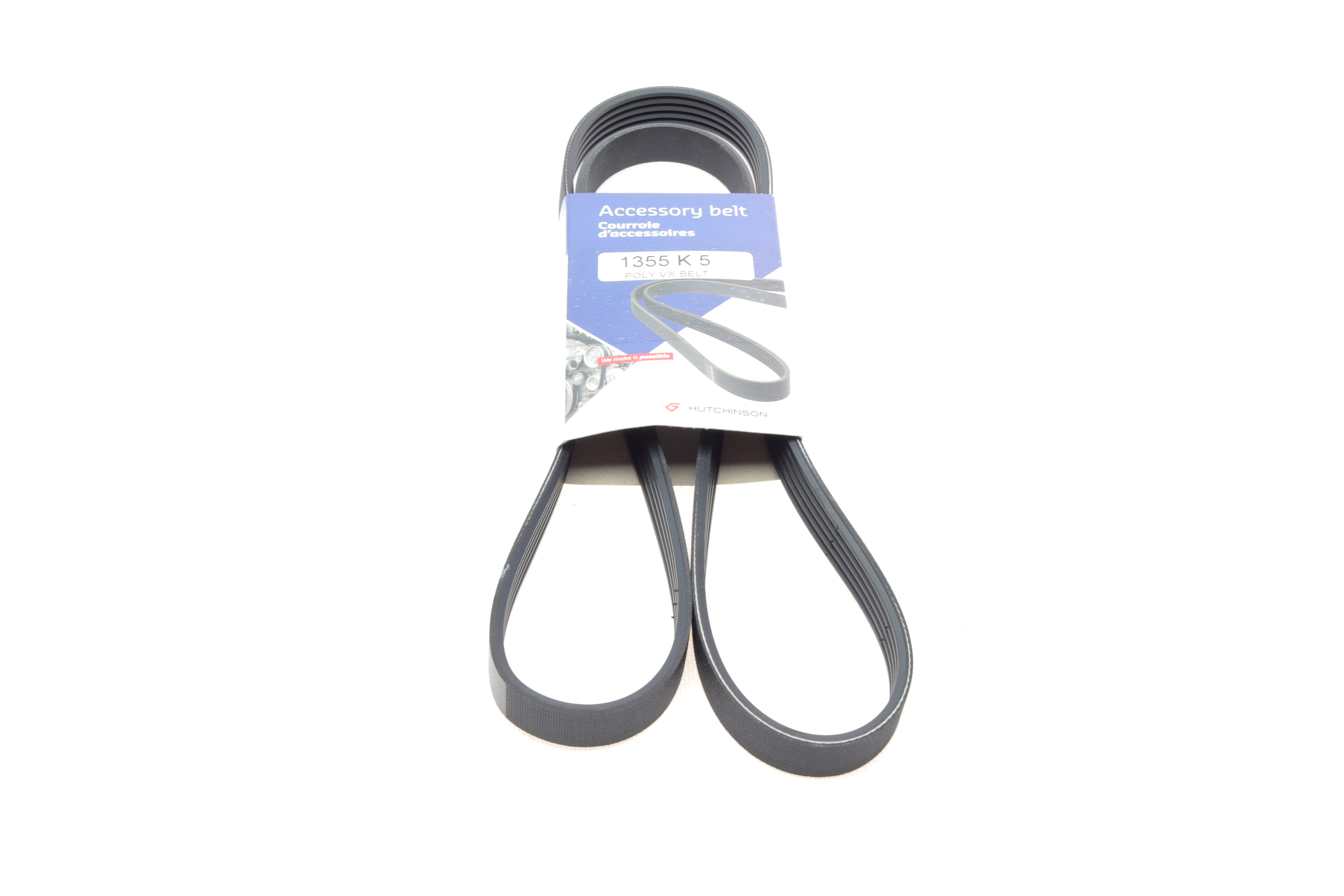 Ремінь генератора Opel Astra/Corsa 1.0/1.2/1.4 00-/Suzuki Wagon R 1.0/1.2 04-05 (5PK1355)