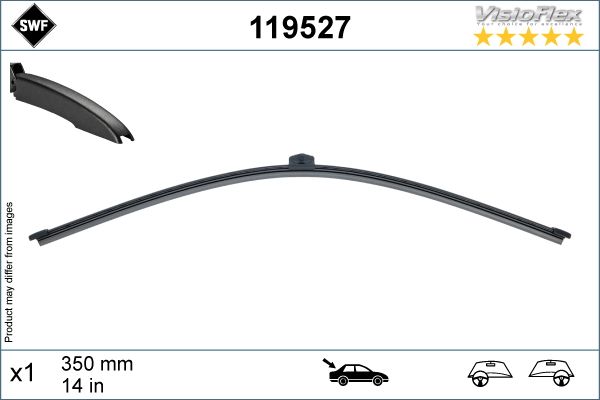 Щітка склоочисника (задня) (340mm) Audi A3/BMW X1/Porsche Cayenne/VW Touareg 10-