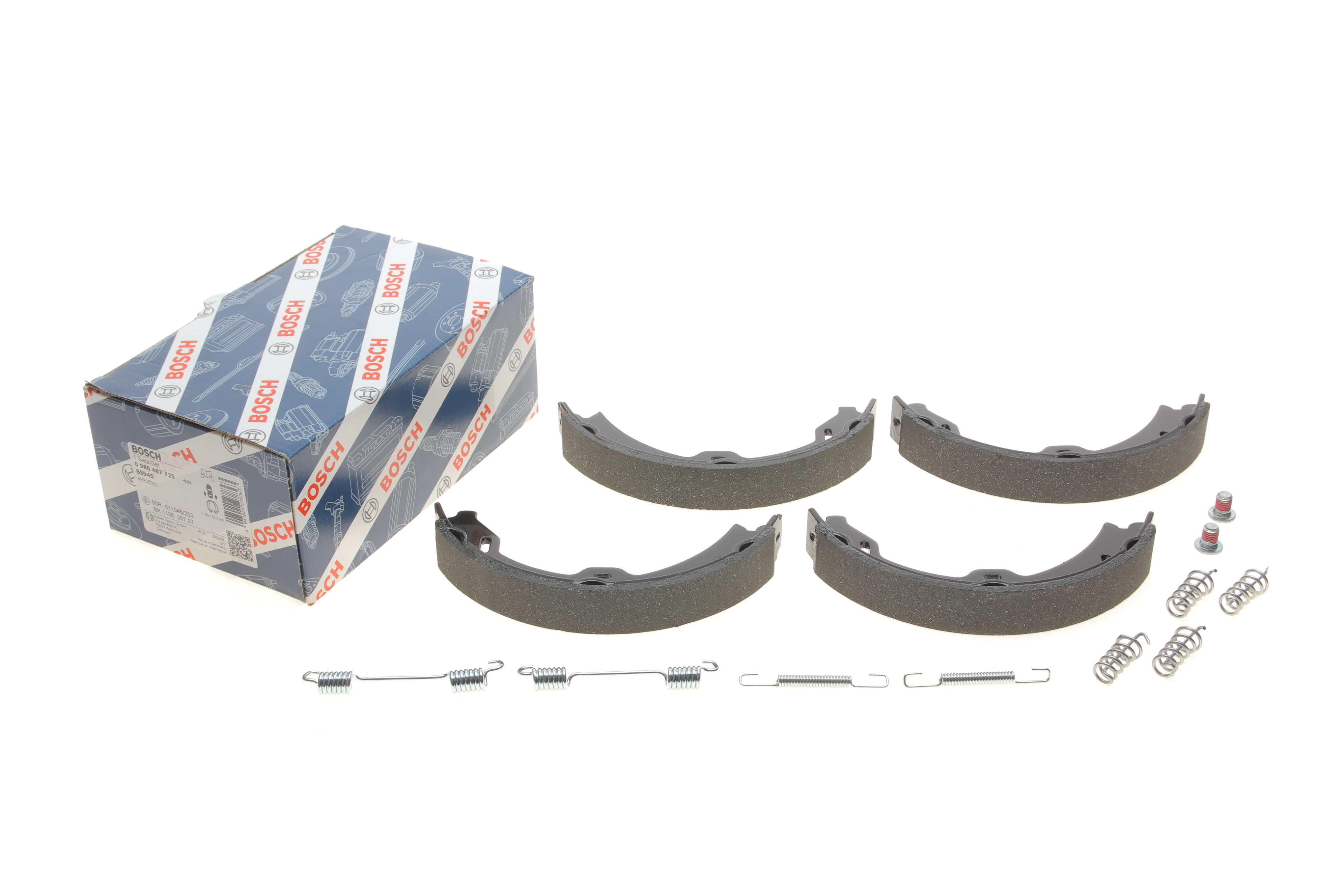 Колодки ручника MB S-class (W221/C216) 05-13 (180x25) (к-кт)