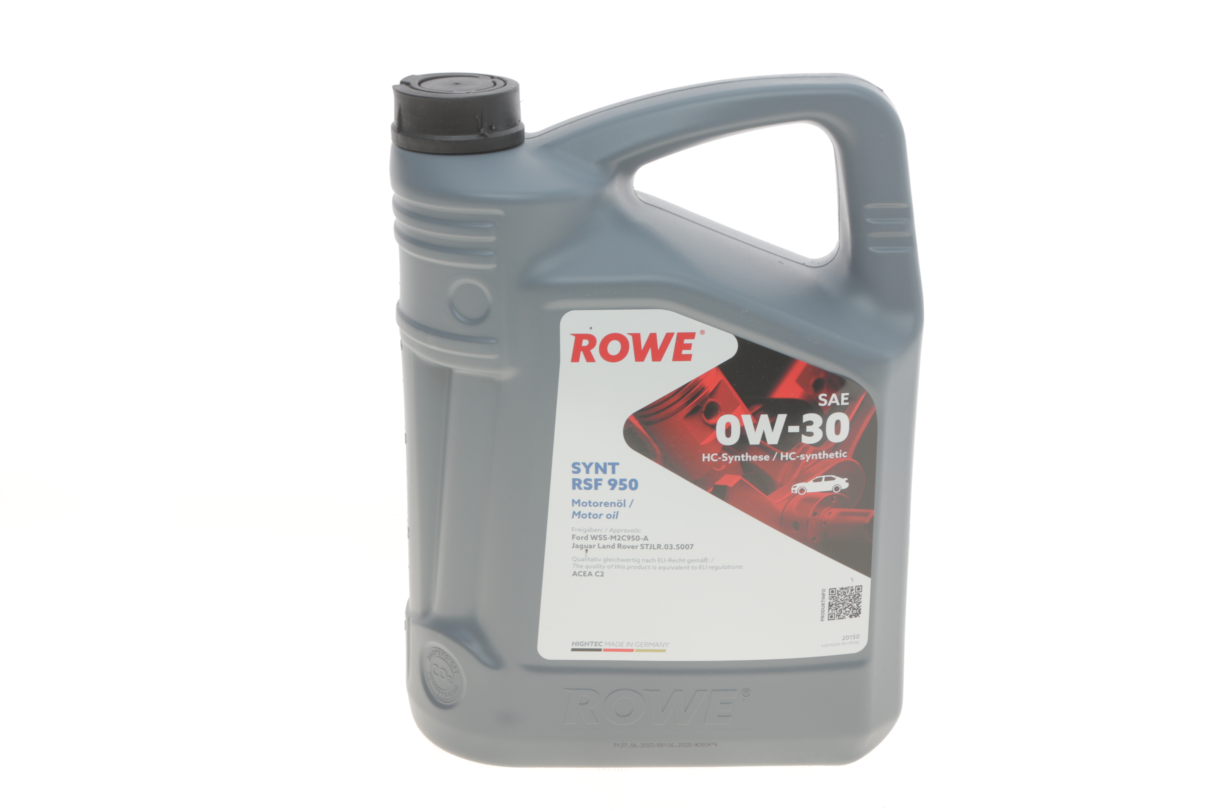 Олива 0W30 HIGHTEC SYNT RSF 950 (5L) (Ford WSS-M2C950-A/Jaguar Land Rover STJLR.03.5007) (ACEA C2)