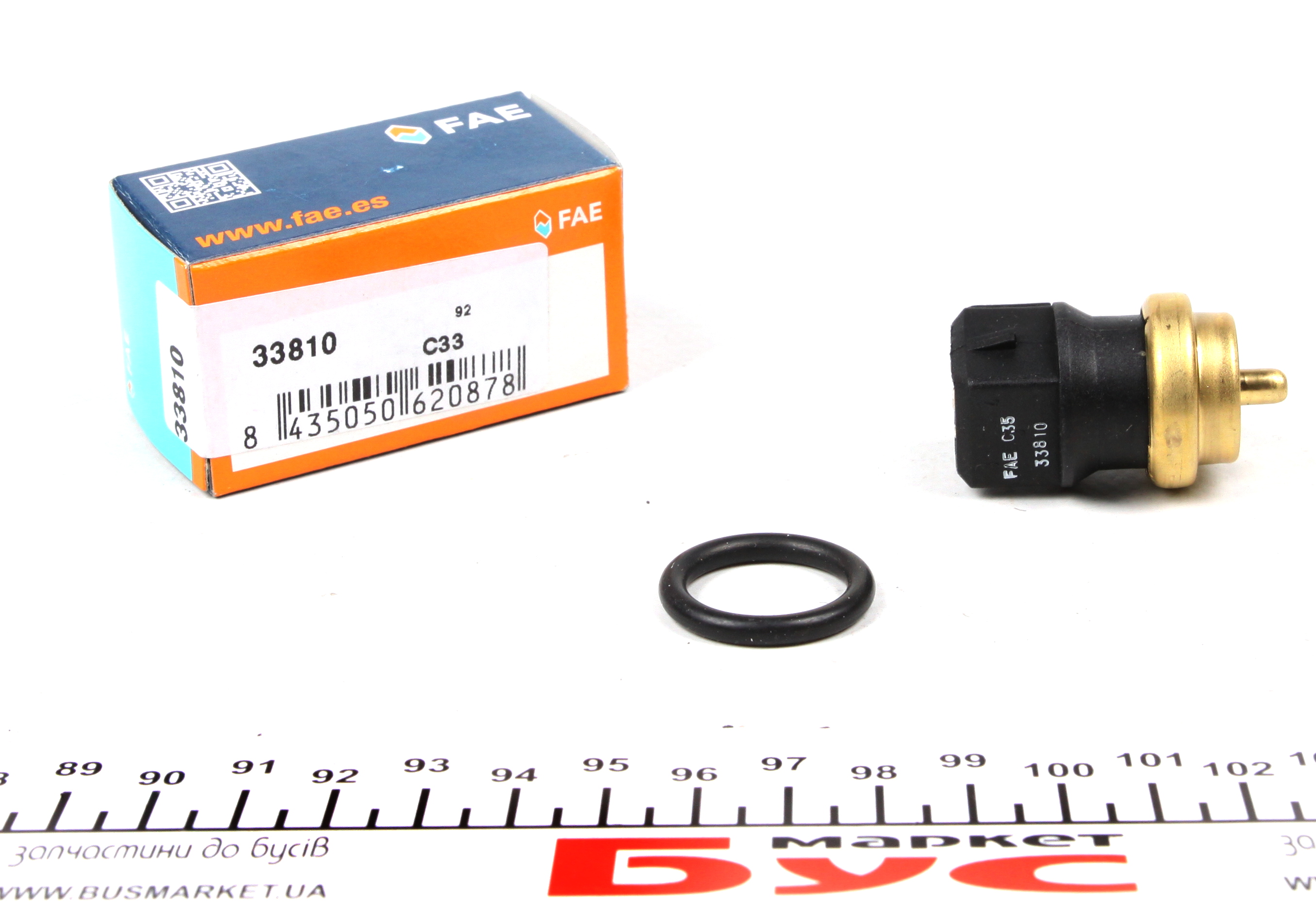 Датчик температури охолоджуючої рідини Renault Master/Opel Movano 1.5-2.5D 01- (4 конт.) (чорний)