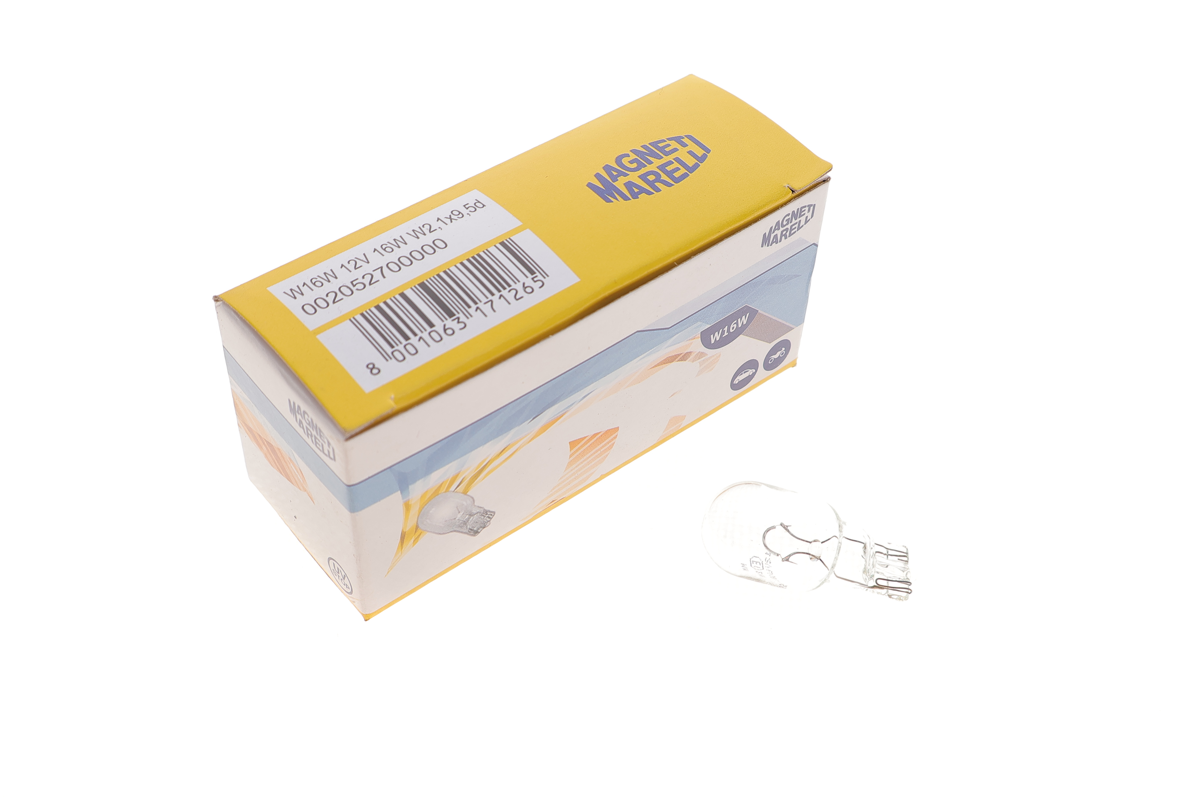 Автолампа W16W 12V 16W W2.1x9.5d (без цоколя) (W16W 12V)