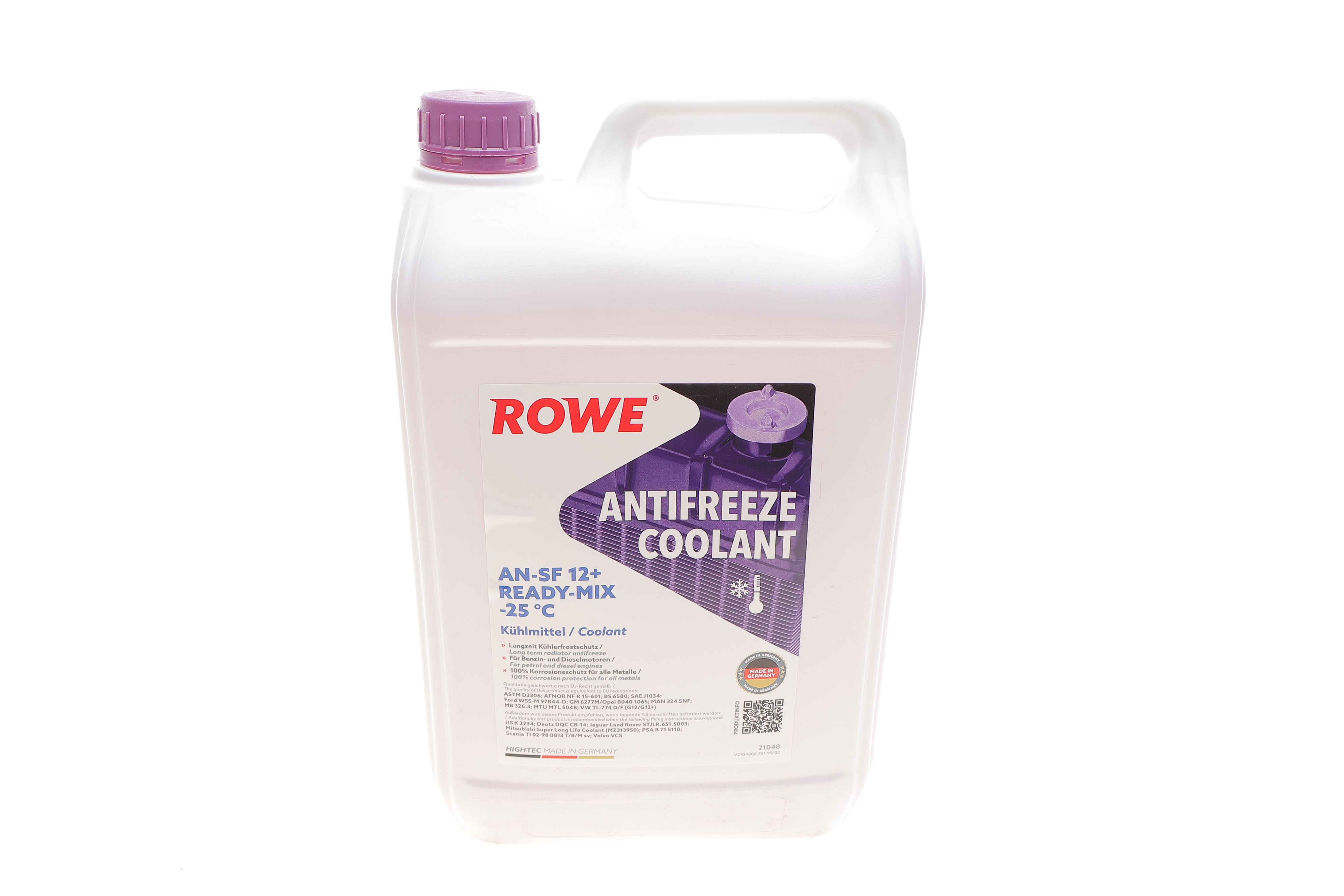Антифриз (фіолетовий) G12/G12+ (5L) AN-SF 12+ READY-MIX -25°C HIGHTEC ANTIFREEZE
