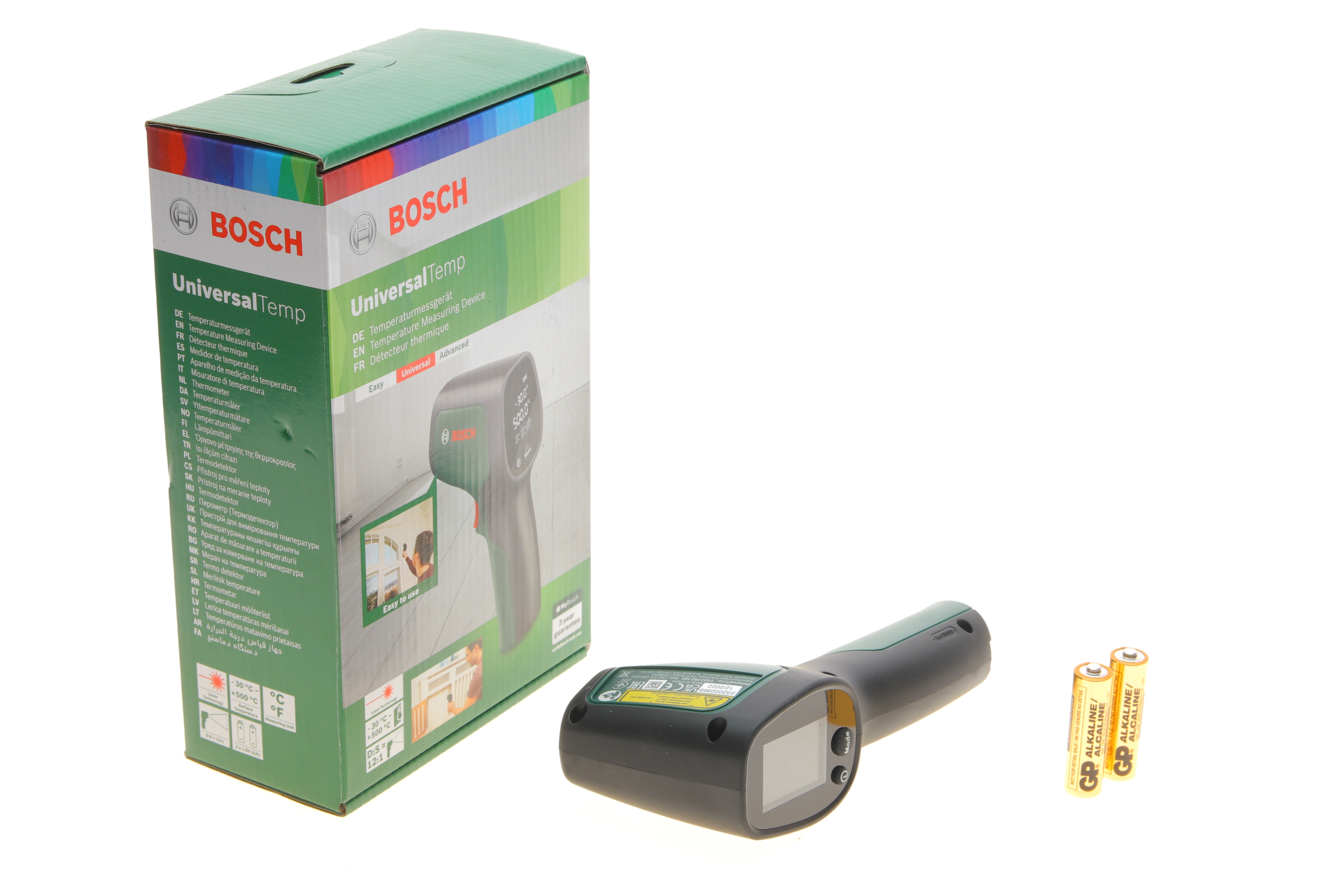 Термодетектор безконтактний UniversalTeмp + 2шт.LR6 (AA)/1.5V (-30°C до +500°C) Снято с поставок