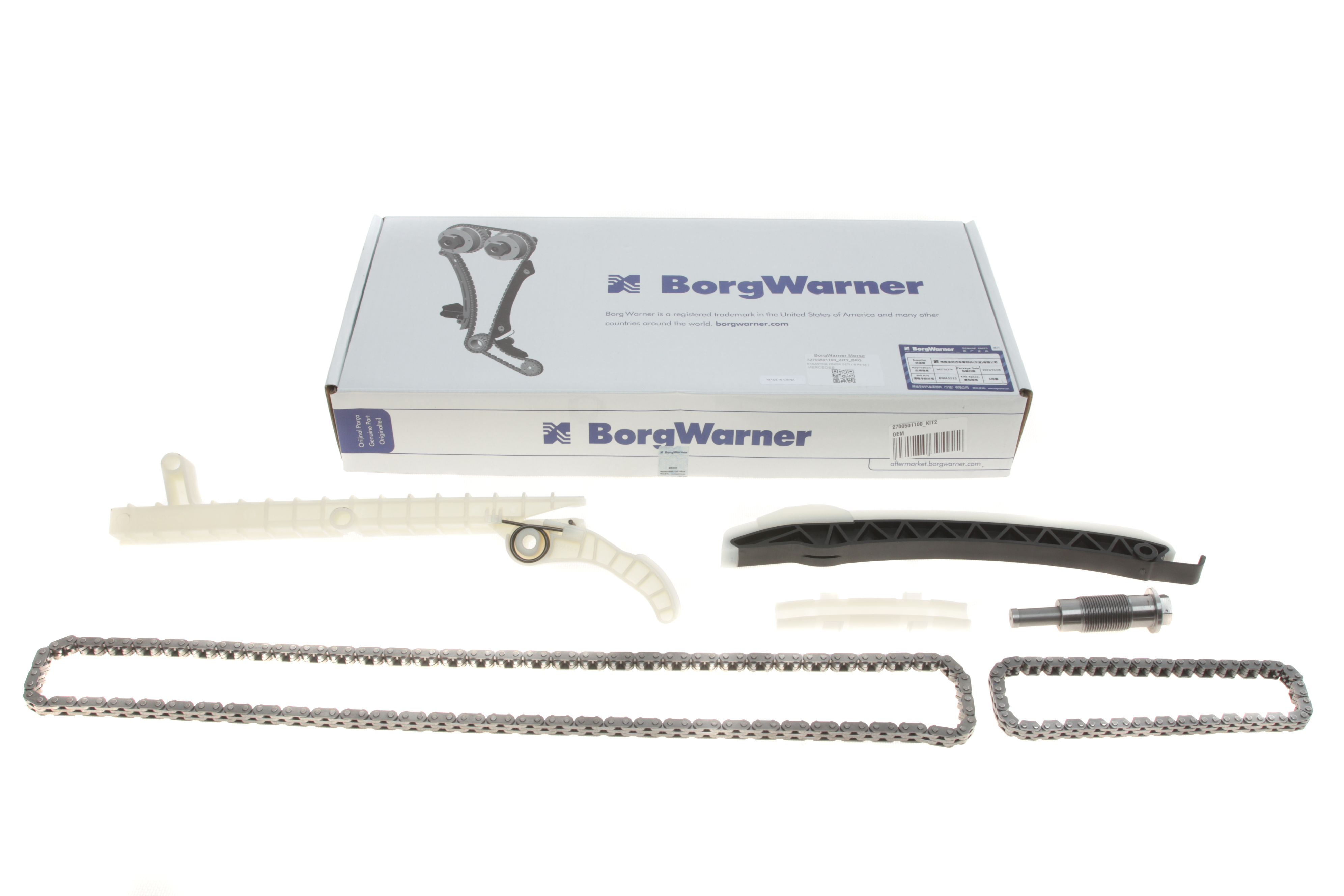 Комплект ланцюга ГРМ MB A/B-class 1.6/2.0i 08-15 (BorgWarner)