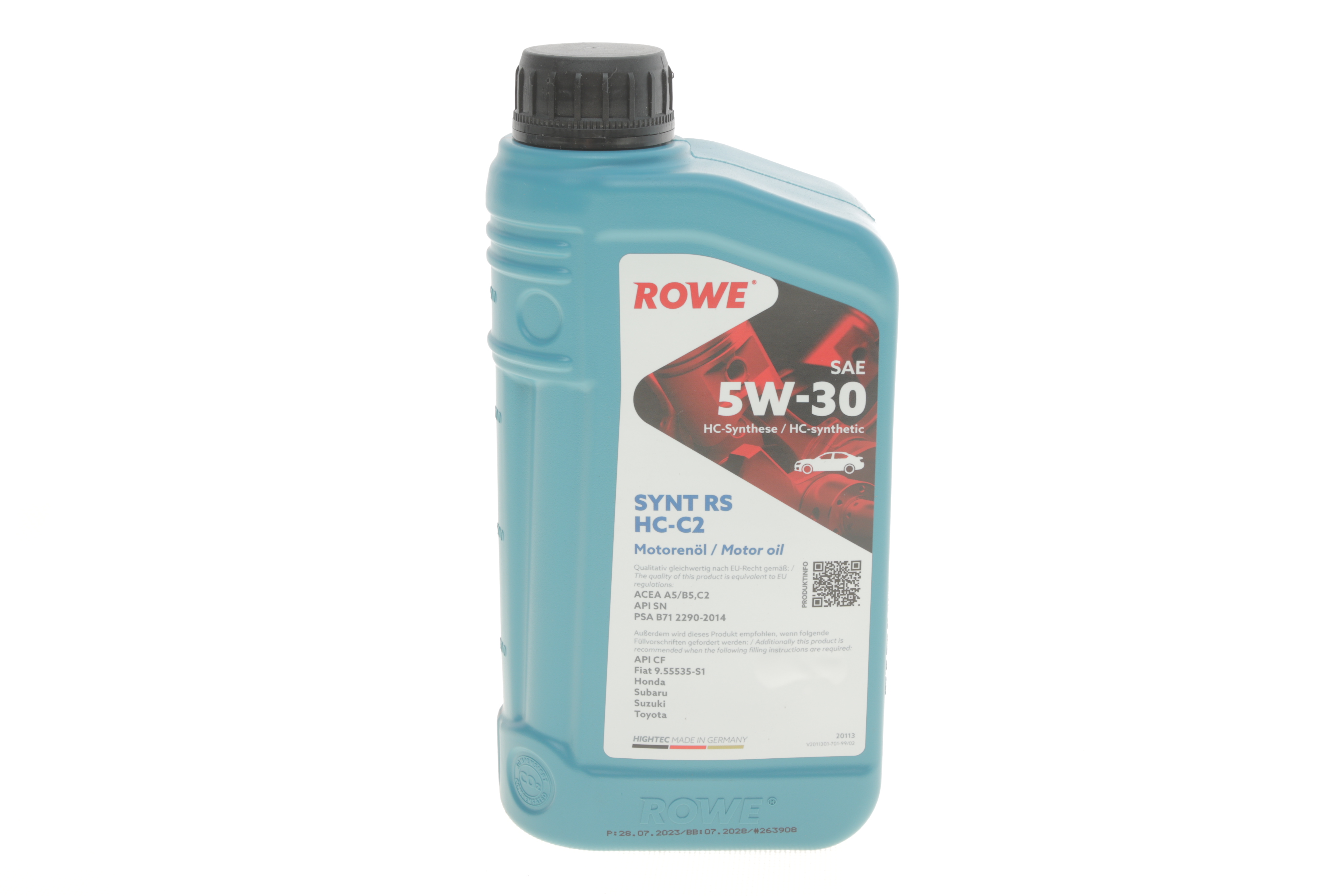 Олива 5W30 HIGHTEC SYNT RS HC-C2 (1L) (PSA B71 2290-2014/Fiat 9.55535-S1) (ACEA C2)