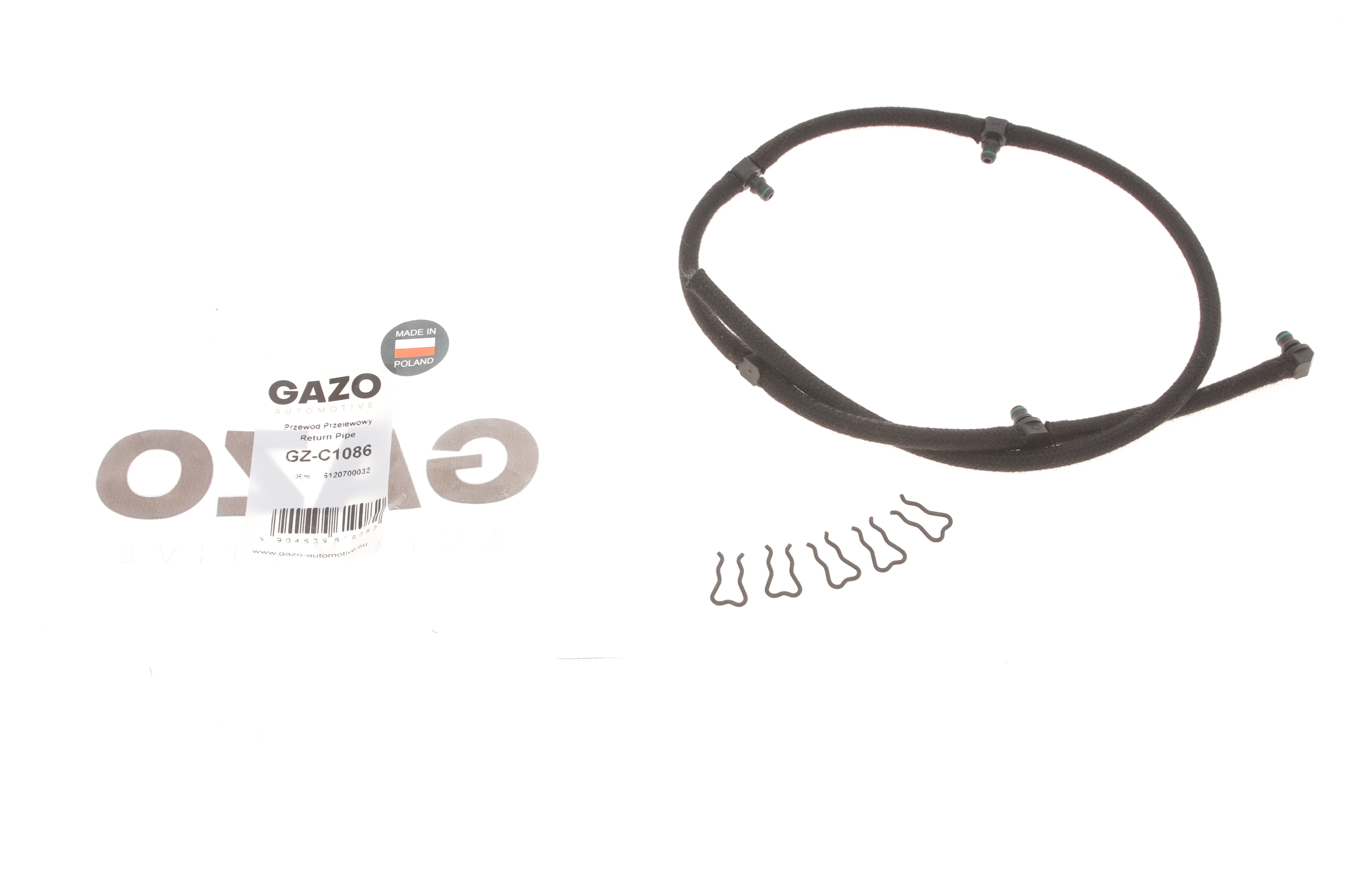 Шланг зливний MB Sprinter 2.7CDI 99- OM612 (к-кт)