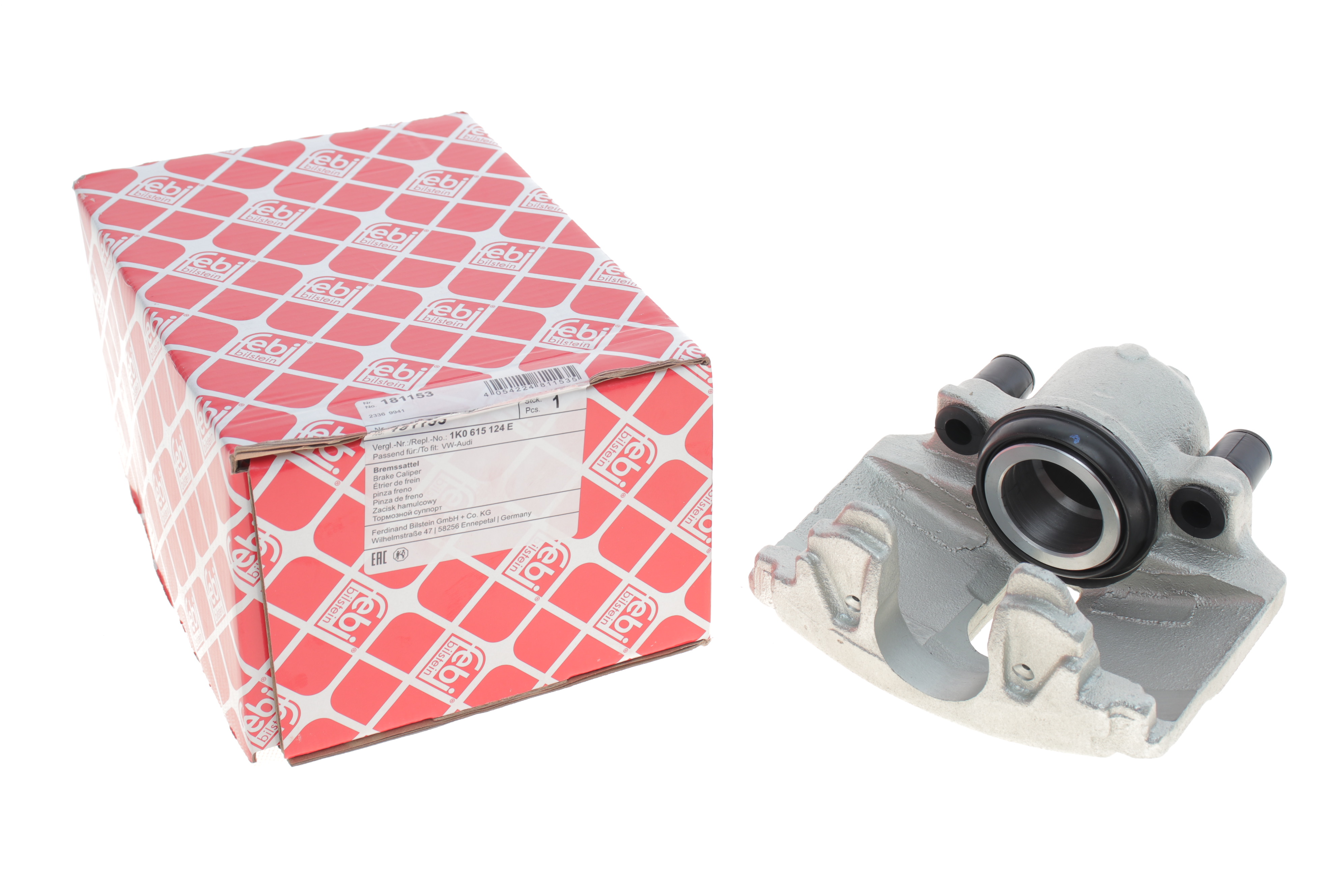 Суппорт гальмівний (передній) (R) Audi A1/A3/VW Caddy/Skoda Fabia/Octavia 04-15 (d=54mm)